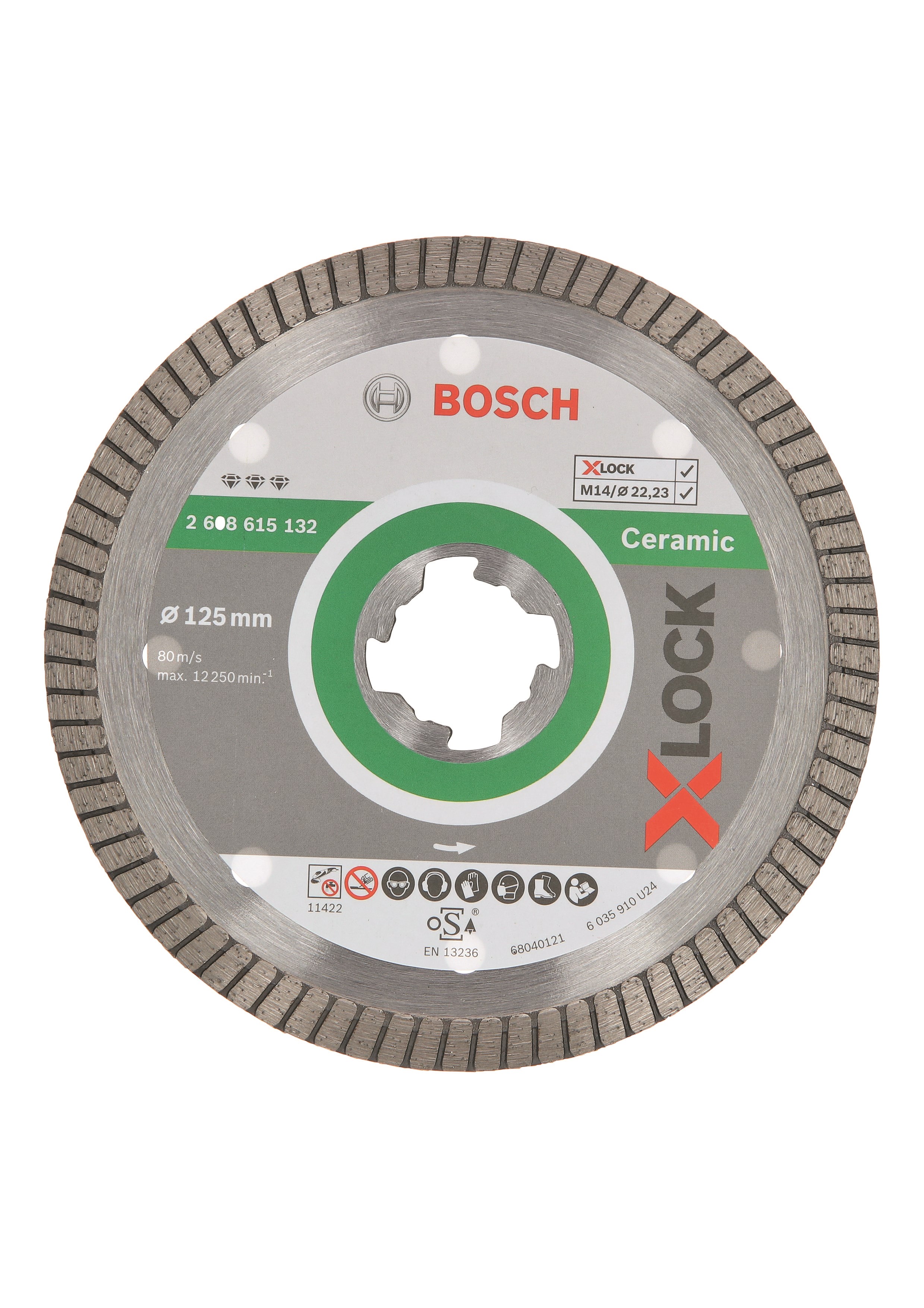 Bosch Diamantskive X-lock Gres Best 125x22.2mm - Winkelschleifer