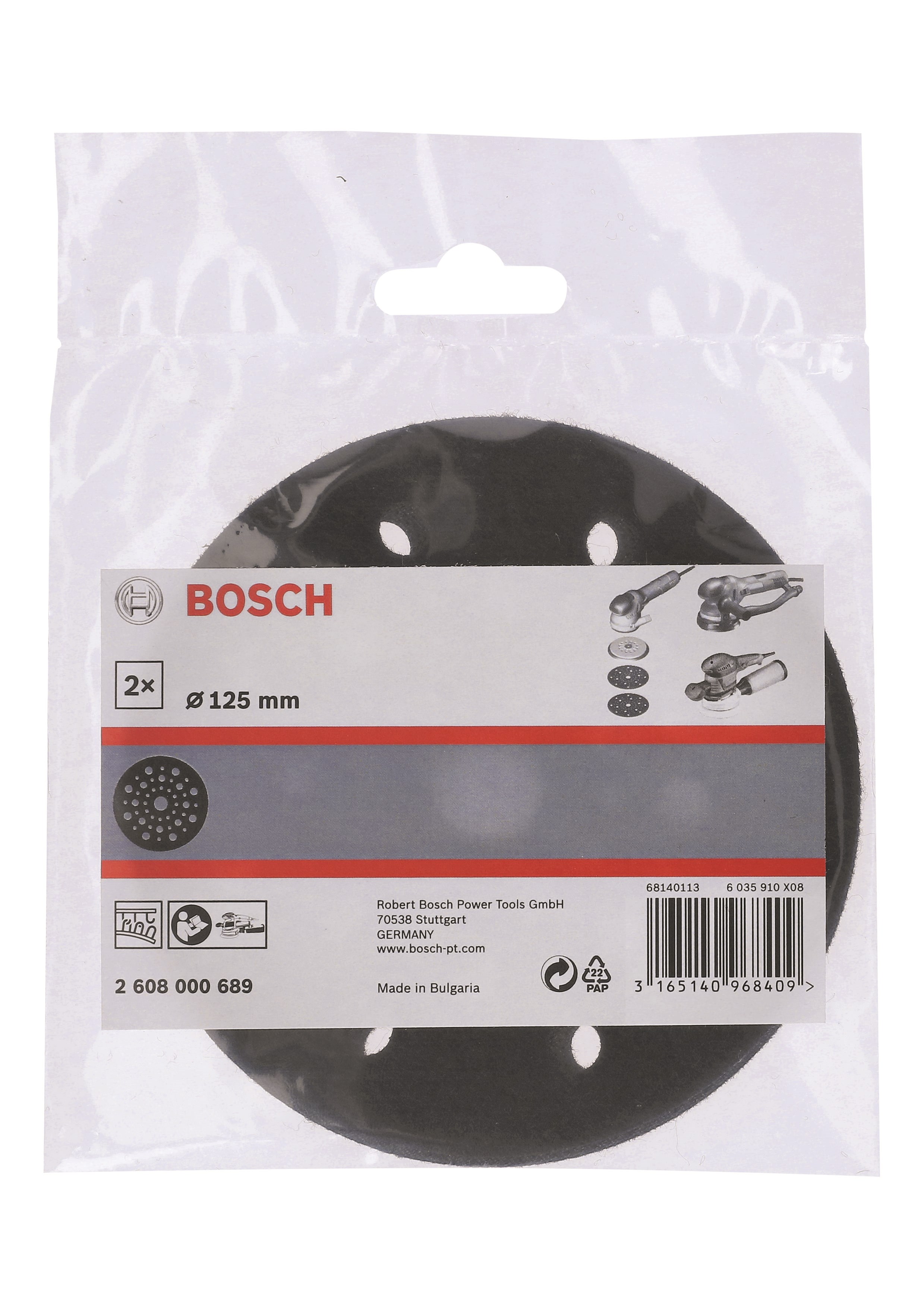 Bosch Slibetallerken Beskytter Ø125mm 2stk. - Haus Garten