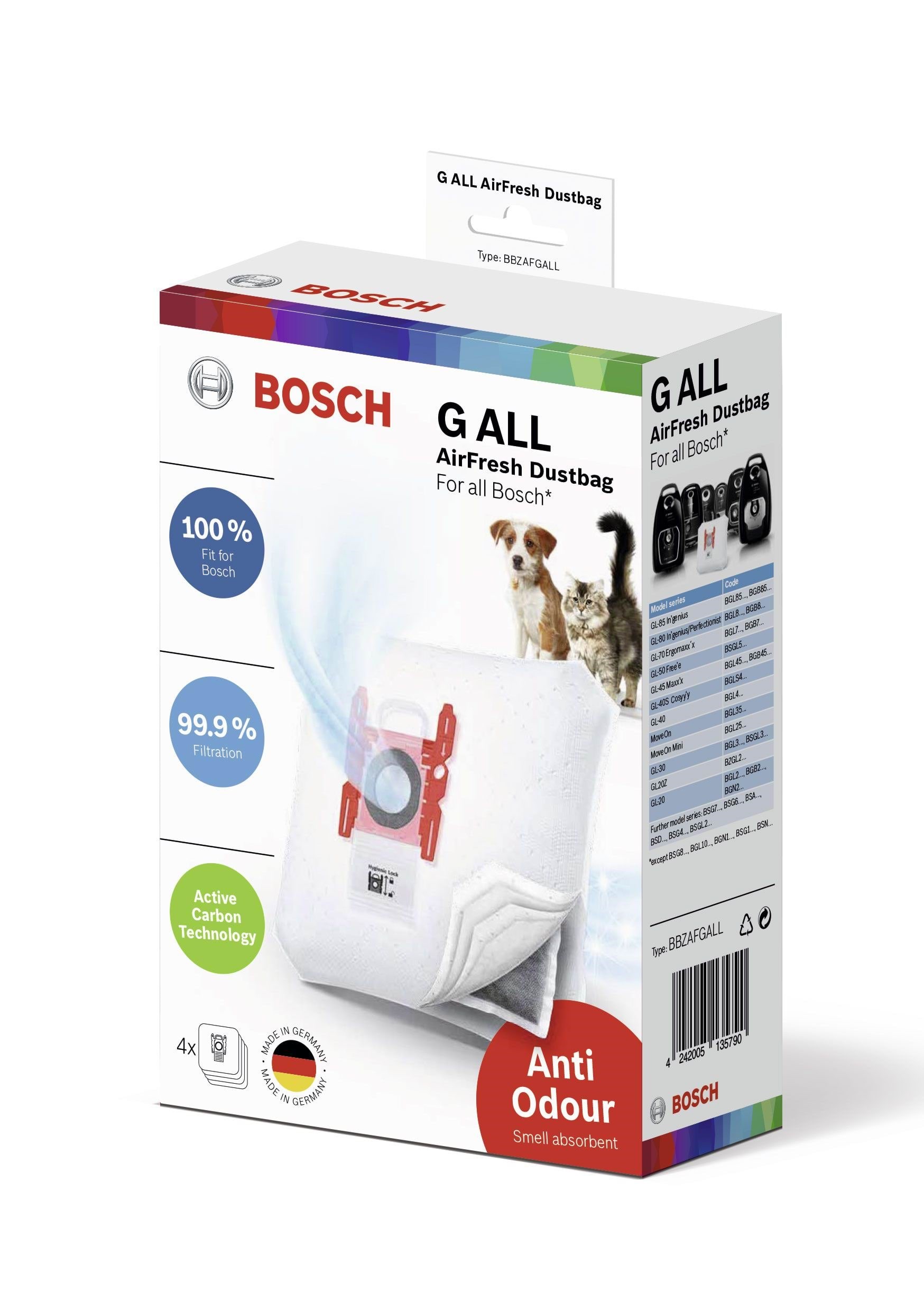 Bosch Vacuum Cleaner Bag Bbzafgall - Staubsaugerbeutel