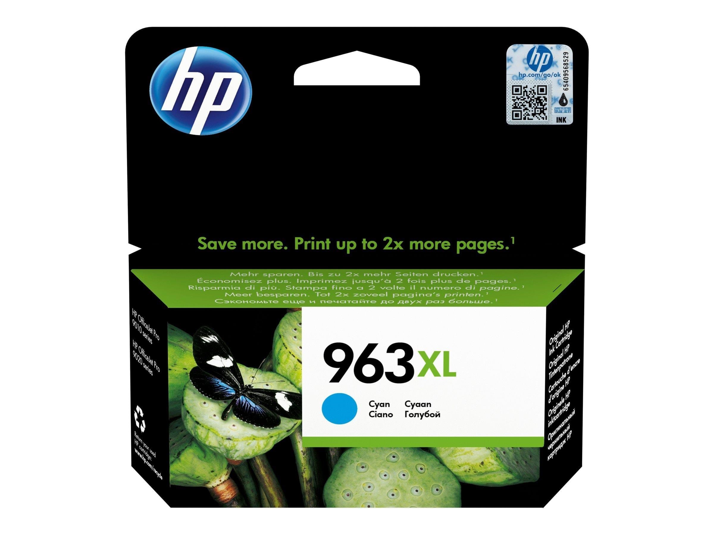 HP 963xl / 3ja27ae High Capacity Cyan Ink - Druckerzubehoer Tinte Toner