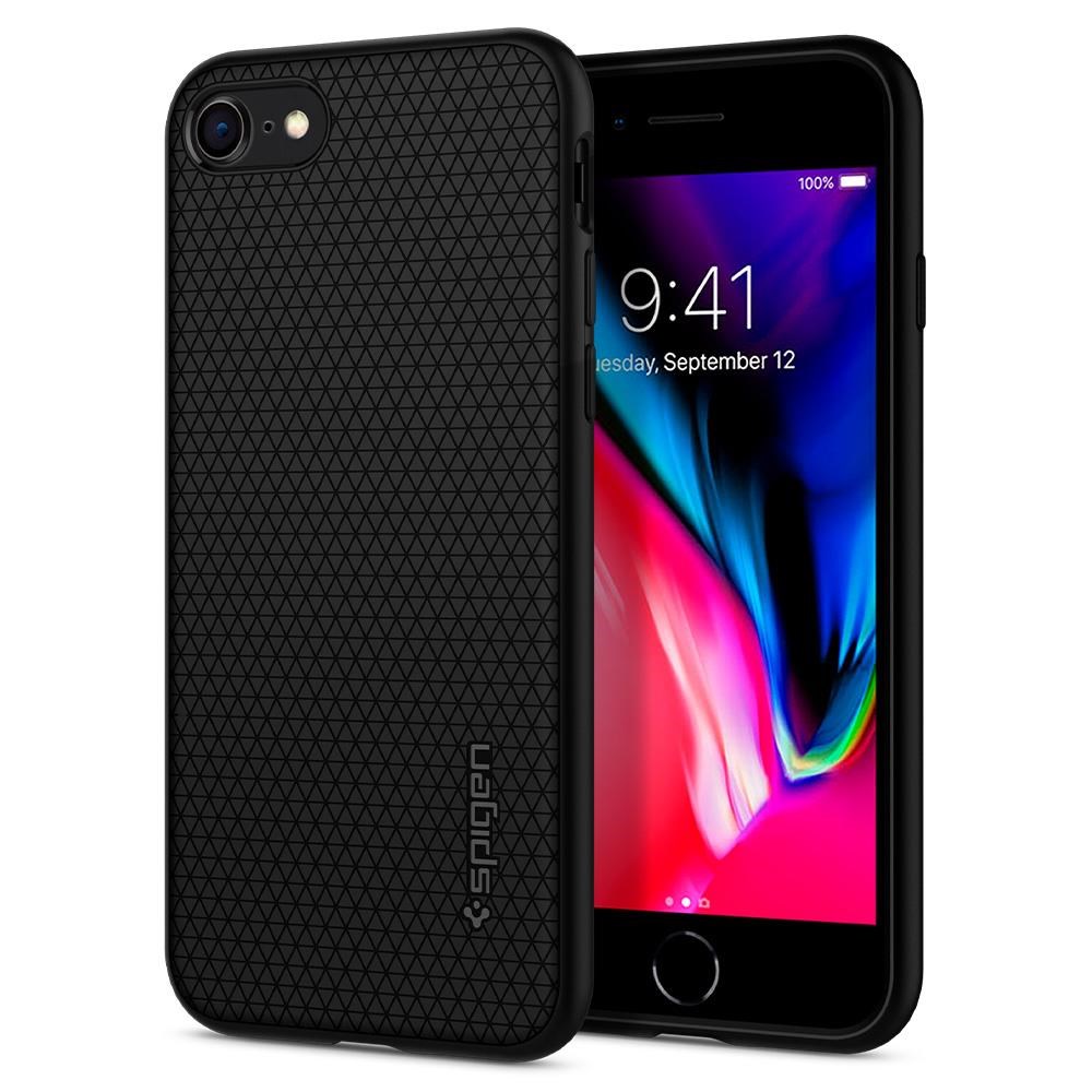 Spigen Liquid Air - Black - Iphone SE (2022/2020)/8/7 - Handys Cover Cases 042cs20511