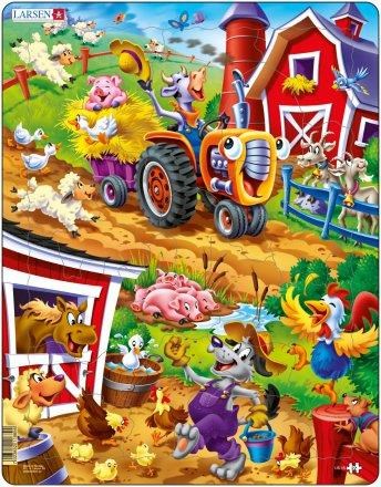 Larsen Puzzles Barnyard La-us15