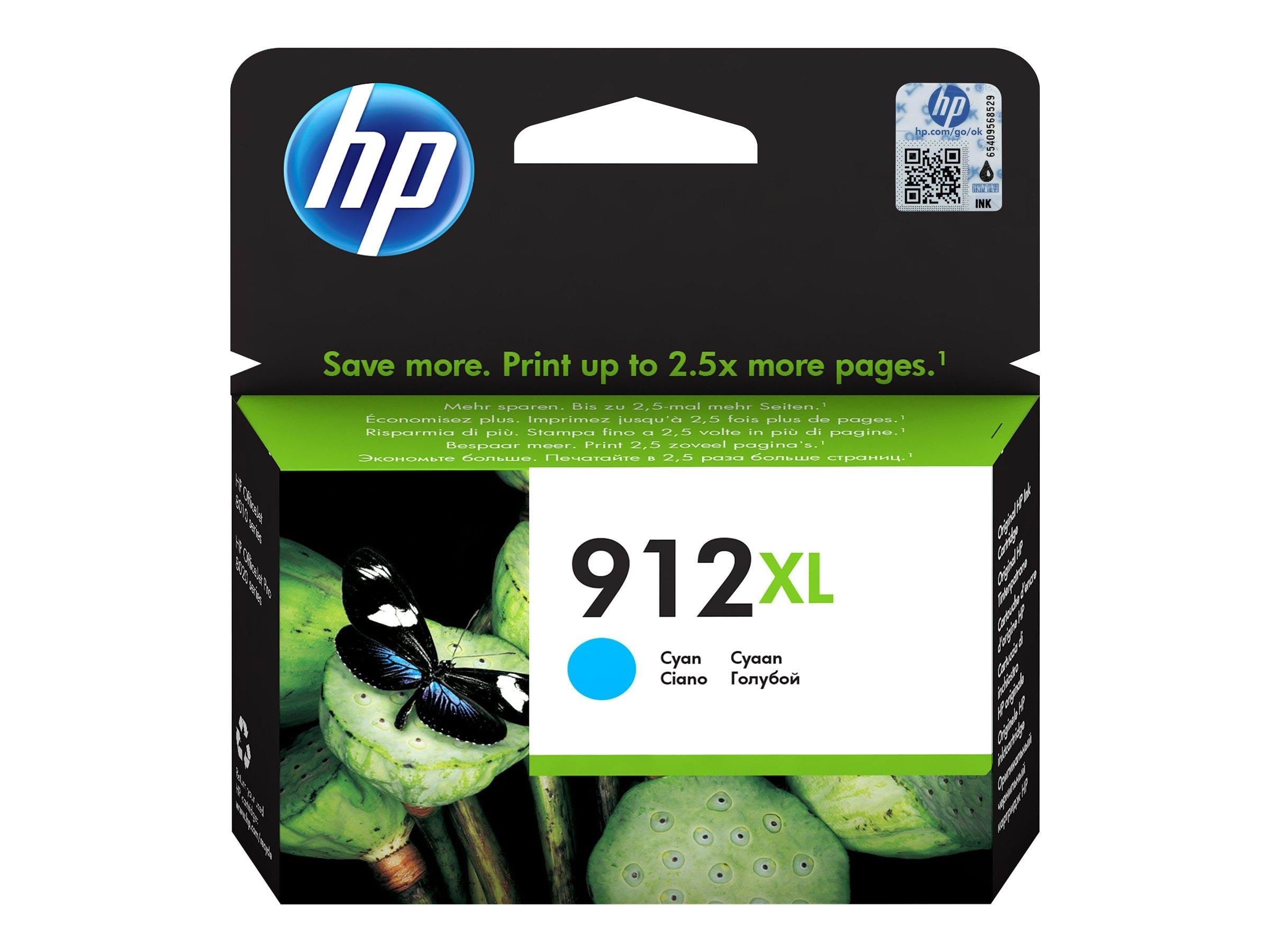 HP 912xl / 3yl81ae High Capacity Cyan Ink - Druckerzubehoer Tinte Toner