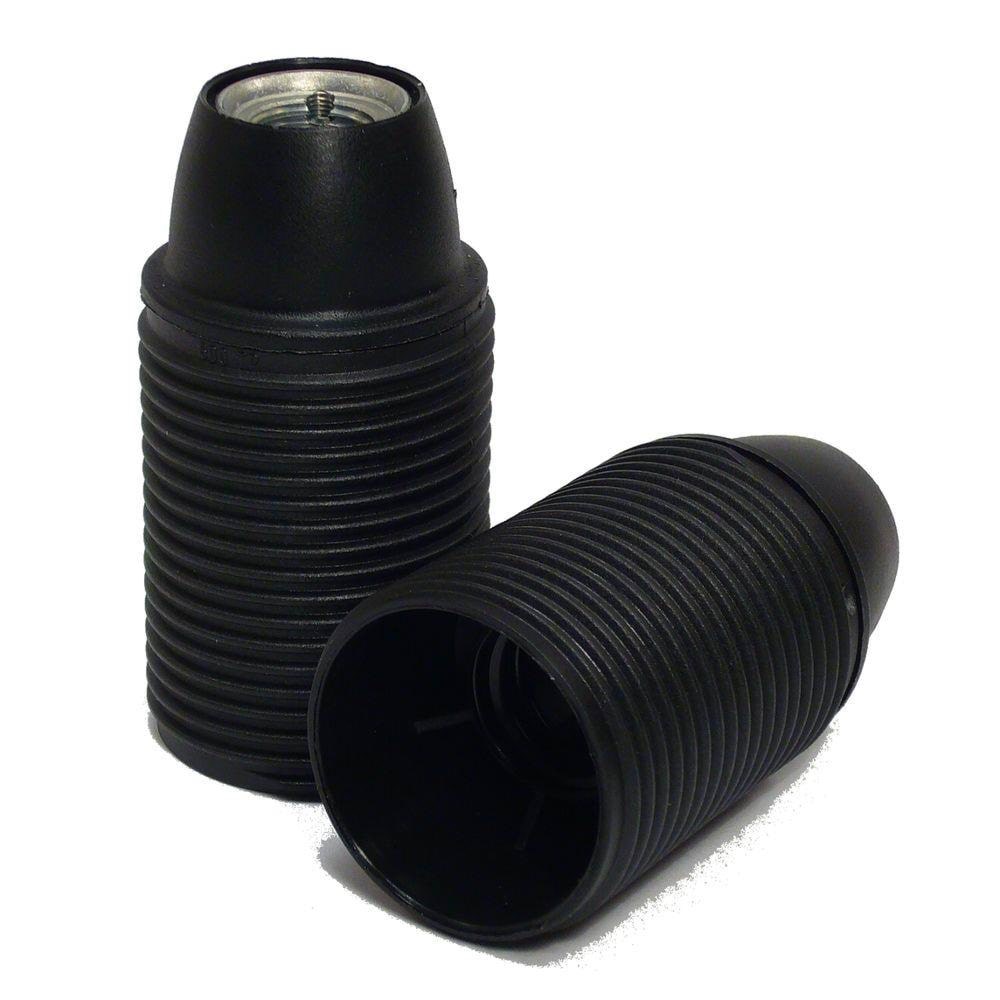 Teknisk Belysnings Industri E14 Lampholder M10 Threaded Shell Black - Zubehoer Halterungen Steckdosen Etc 300b0108