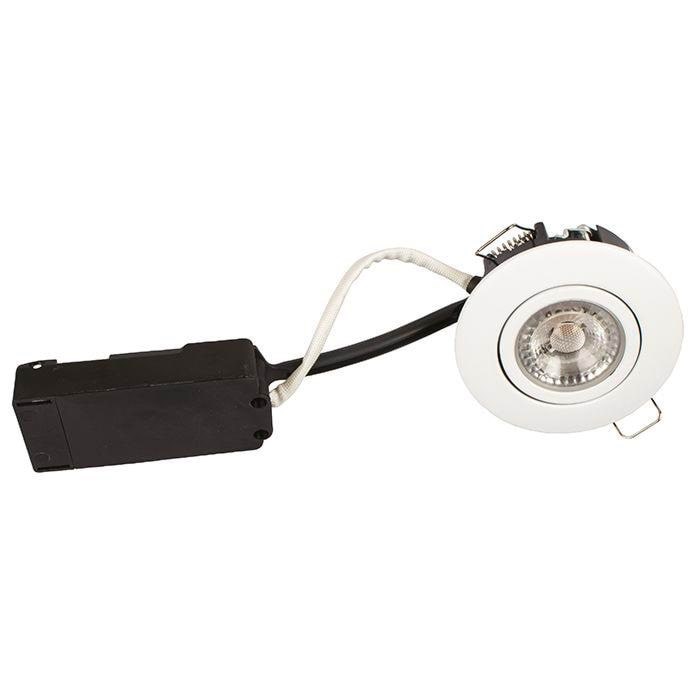 Scan Products Luna Low Profile Einbauspot, 6,2W Led 4000k, Mattweiß - Lampen