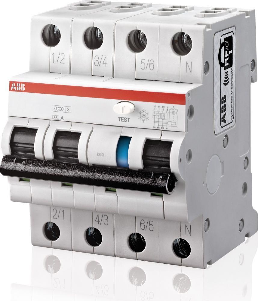 Abb Rcbo c 16/0.03 6ka Ds203nc C16 A30 - Komponenten Fuer Schaltkaesten Und Schraenke 2csr256140r1164