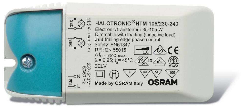 Osram Halotronic Htm 105w - Treiber Spulen Transformatoren 4050300442334