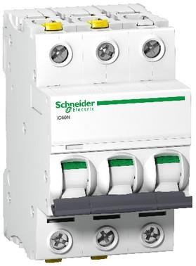Schneider Electric Acti9 Ic60n Miniature Circuit Breaker 3p 25 a c Curve 10 - Komponenten Fuer Schaltkaesten Und Schraenke