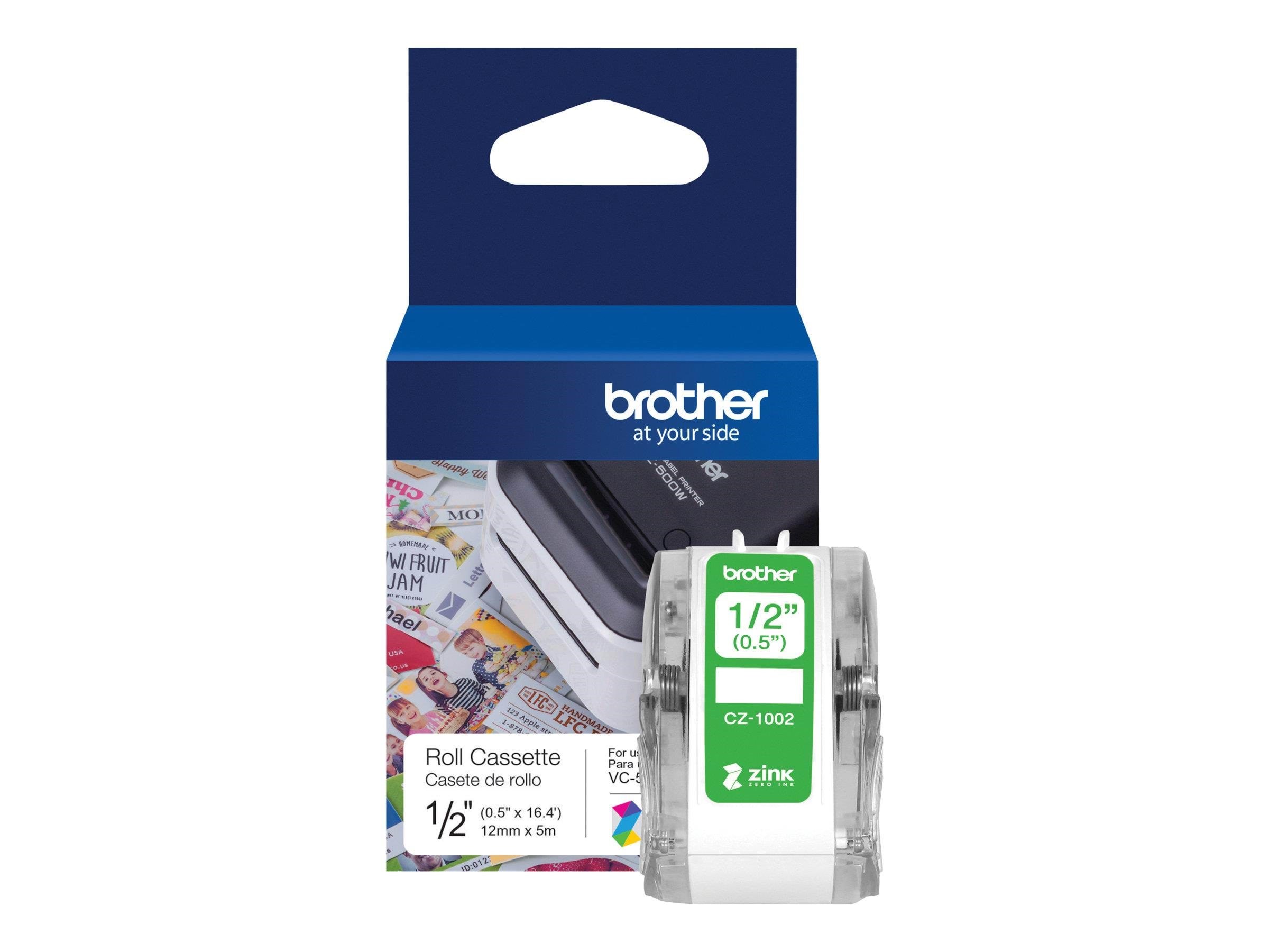 Brother Cz-1002 - Continuous Labels - 1 Roll(s) - Roll (1.2 cm x 5 m) - Papier Fotopapier Und Etiketten