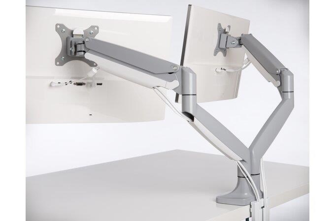 Kensington Smartfit One-touch Monitorarm Für Zwei Monitore, Grau - Monitorhalterung
