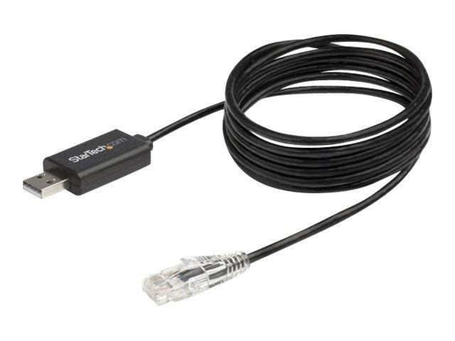6 ft. / 1.8 m Cisco Usb Console Cable - Usb to Rj45 - 460kbps - Serial Cable - 1.8 m - Black - Schwarz - 1m - Netzwerk Kabel Icusbrollovr