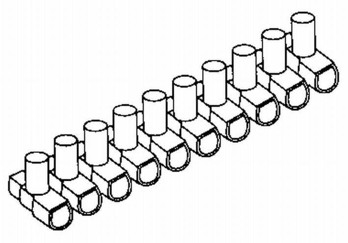 Kleinhuis Cable Connecting Device 10 Pcs in Row - Anschlussausruestung