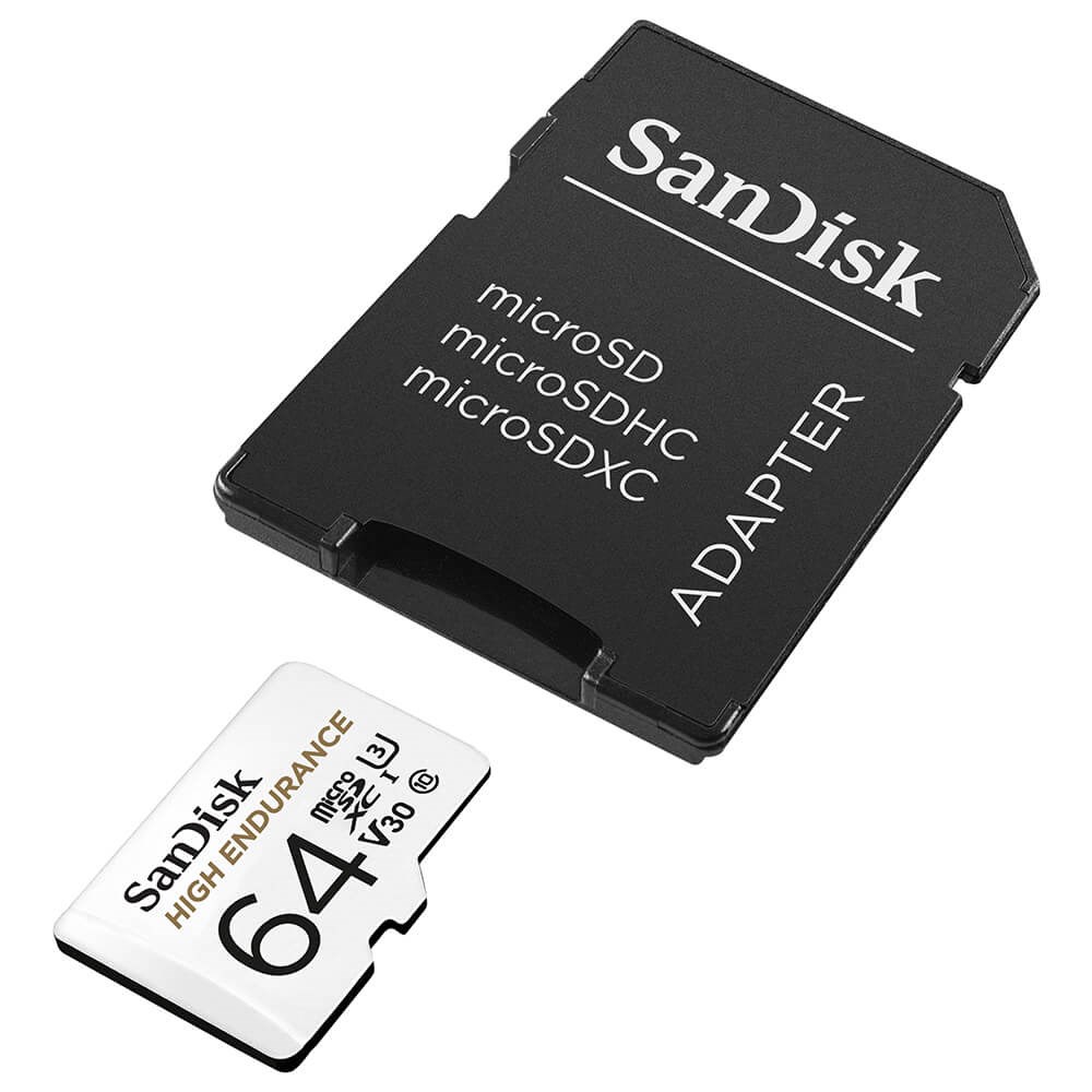Sandisk High Endurance Microsd/sd - 100mb/s - 64gb - Speicherkarten Sdsqqnr-064g-gn6ia