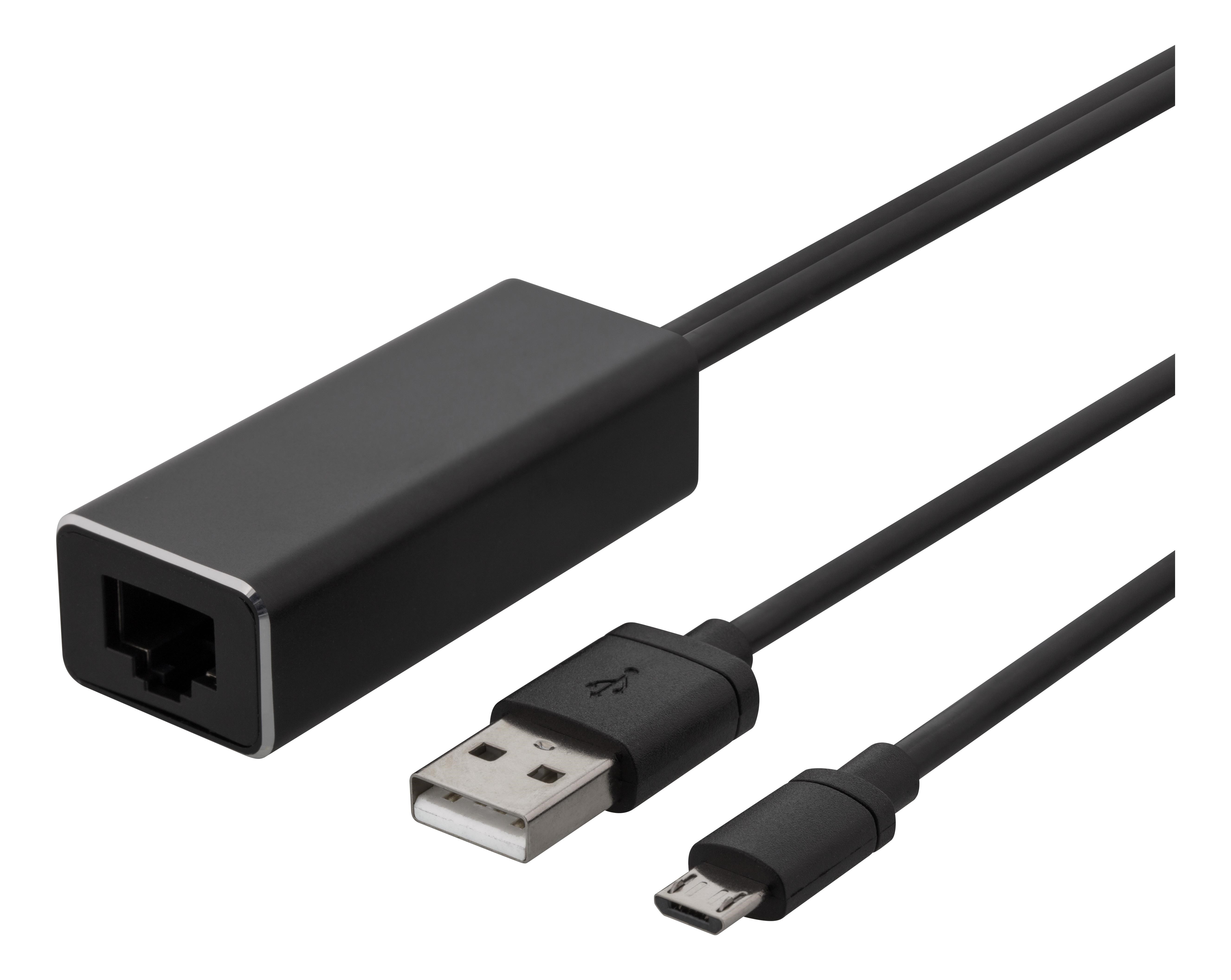 Deltaco Ethernet Adapter For Casting Devices 1m - Netzwerkadapter Netzkarte Druckserver Usw