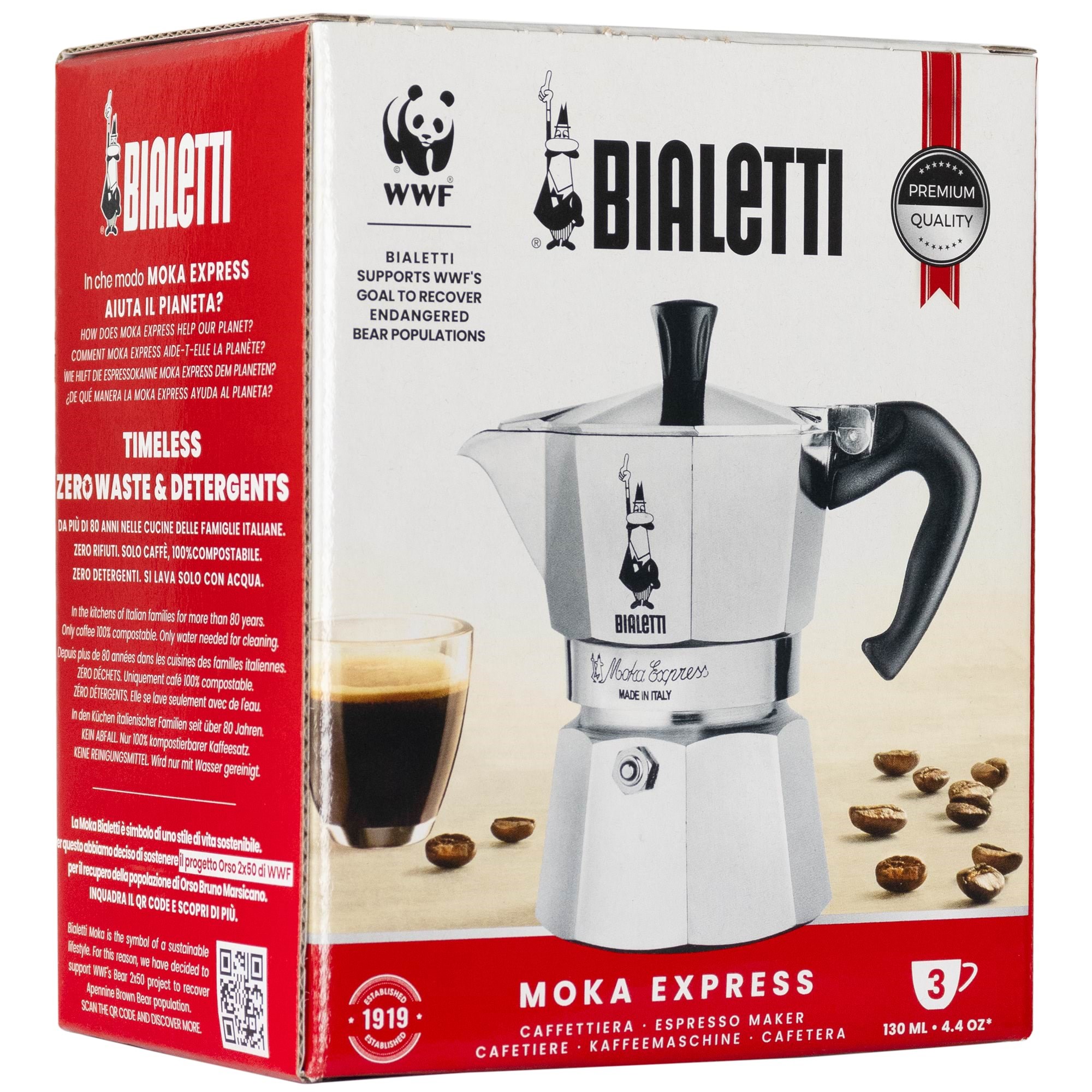 Bialetti Moka Express 3 Cups - Kaffeezubereitung