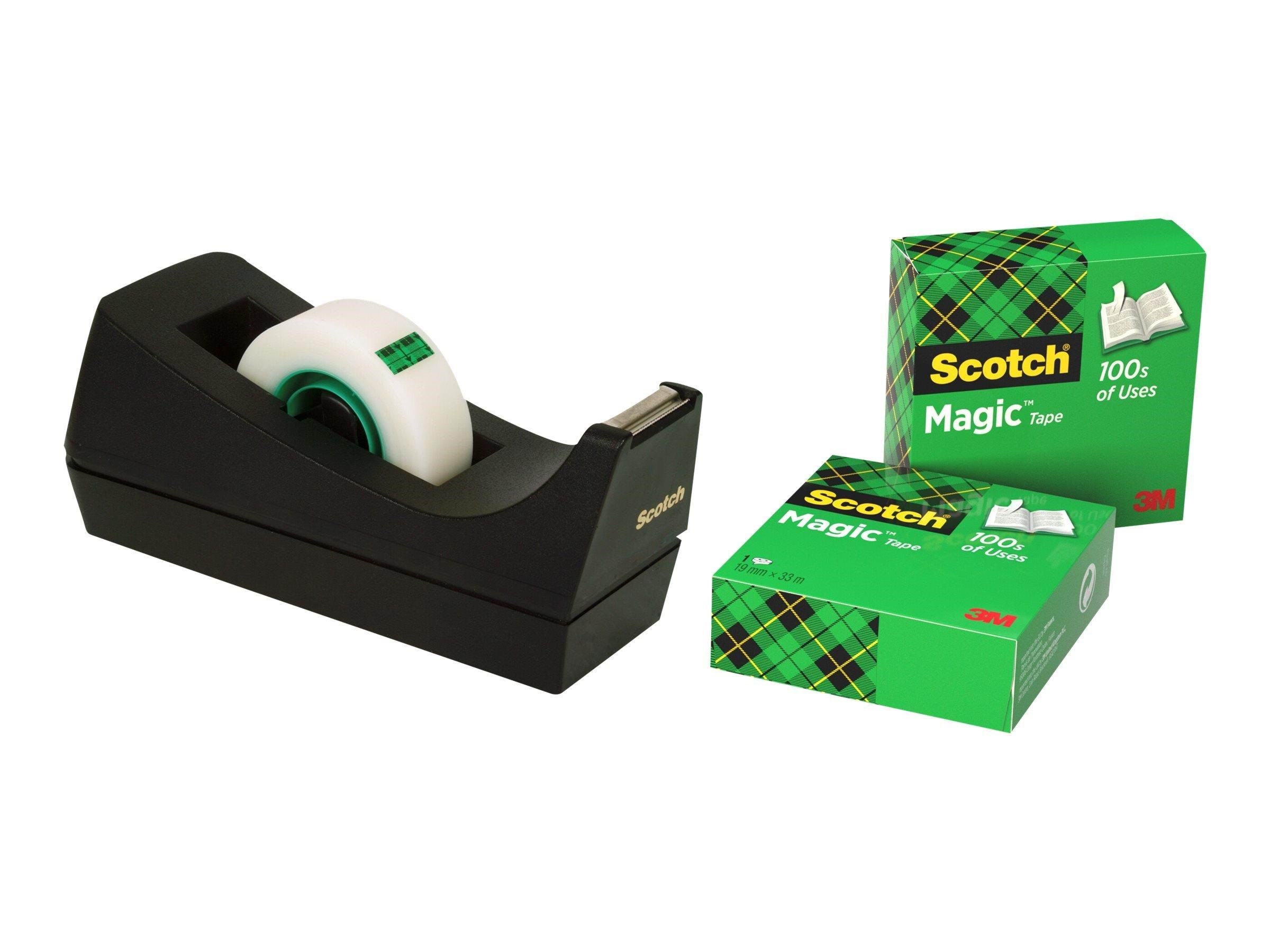 3M Table Dispenser C38 +3 Pcs.19mm × 33m Black - Klebeband Und Kleber