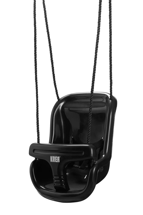 Krea Swing With High Back - Black - Baby Spielzeug