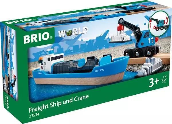 Brio Freight Ship & Crane - Brio Train 33534