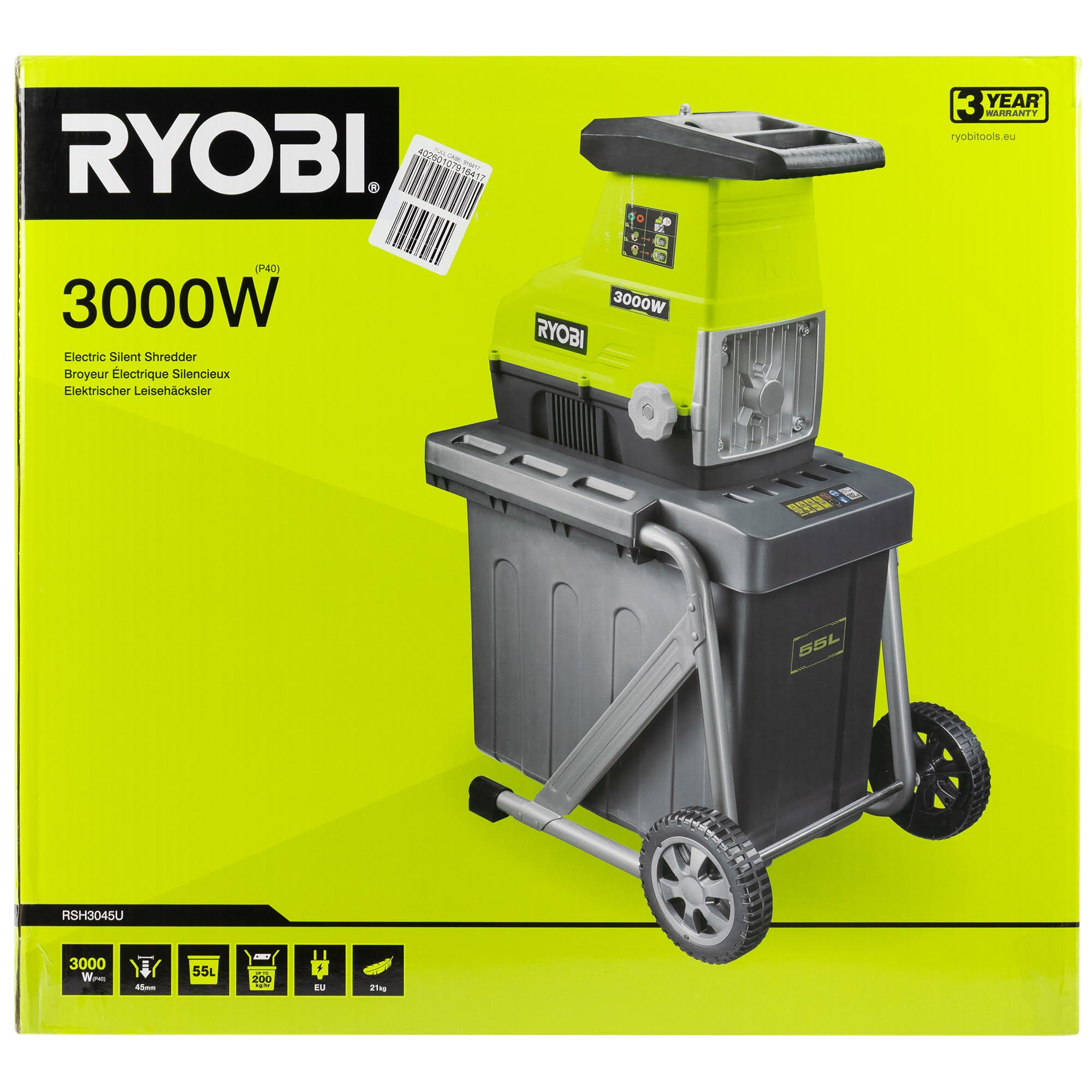 Ryobi Rsh3045u - Shredder - Gartenshredder