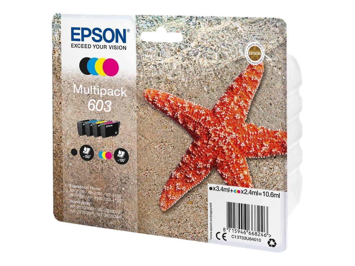 Epson 603 Multipack - 4-pack - Black Yellow Cyan Magenta - Original - Ink Cartridge - Druckerzubehoer Tinte Toner