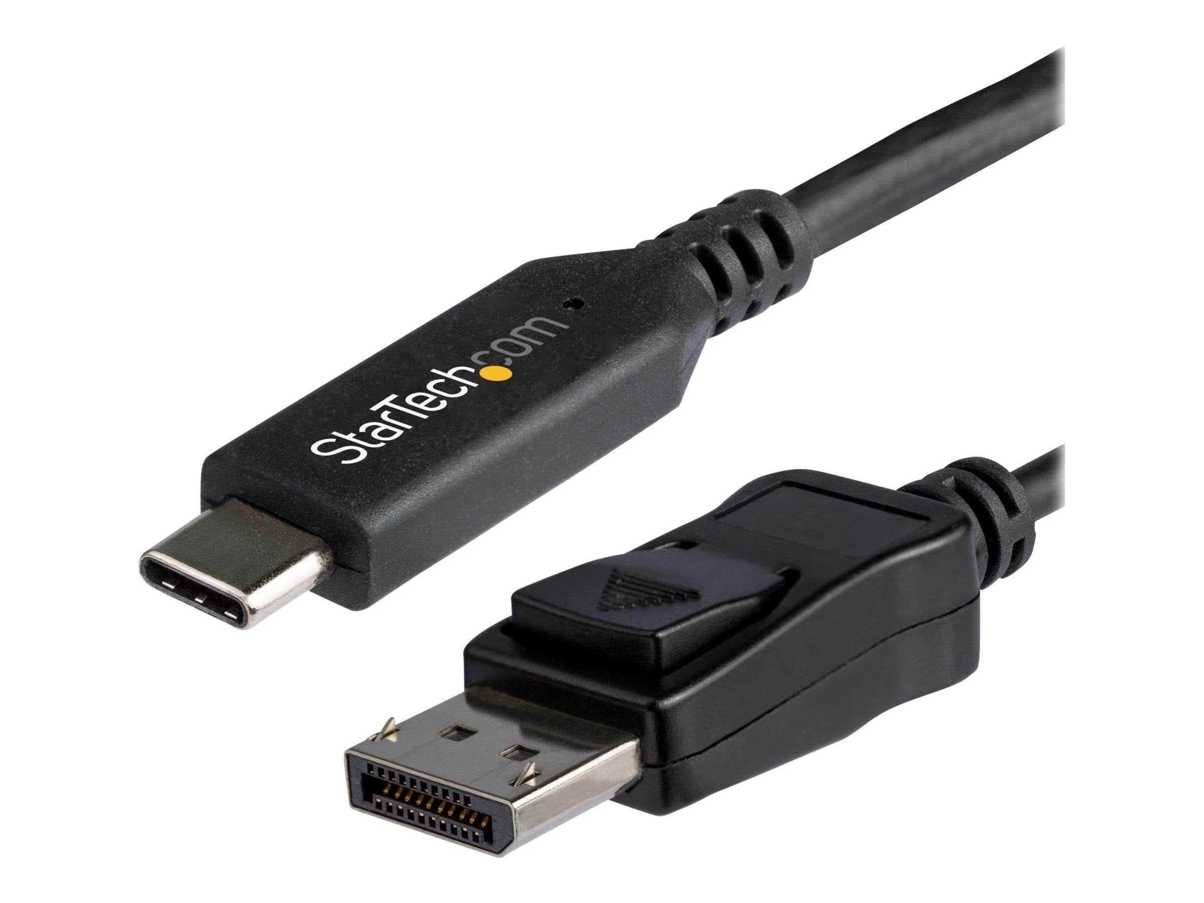 5.9 ft. (1.8 m) - Usb-c to Displayport Adapter Cable - 8K - Hbr3 - External Video Adapter - Black - Display Kabel Cdp2dp146b