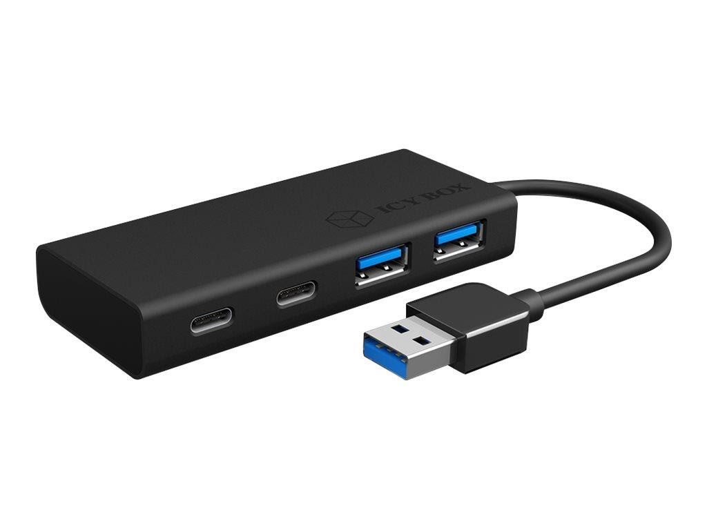 Icy Box Ib-hub1426-u3 Usb-hubs - 4 - Schwarz - Usb Hubs