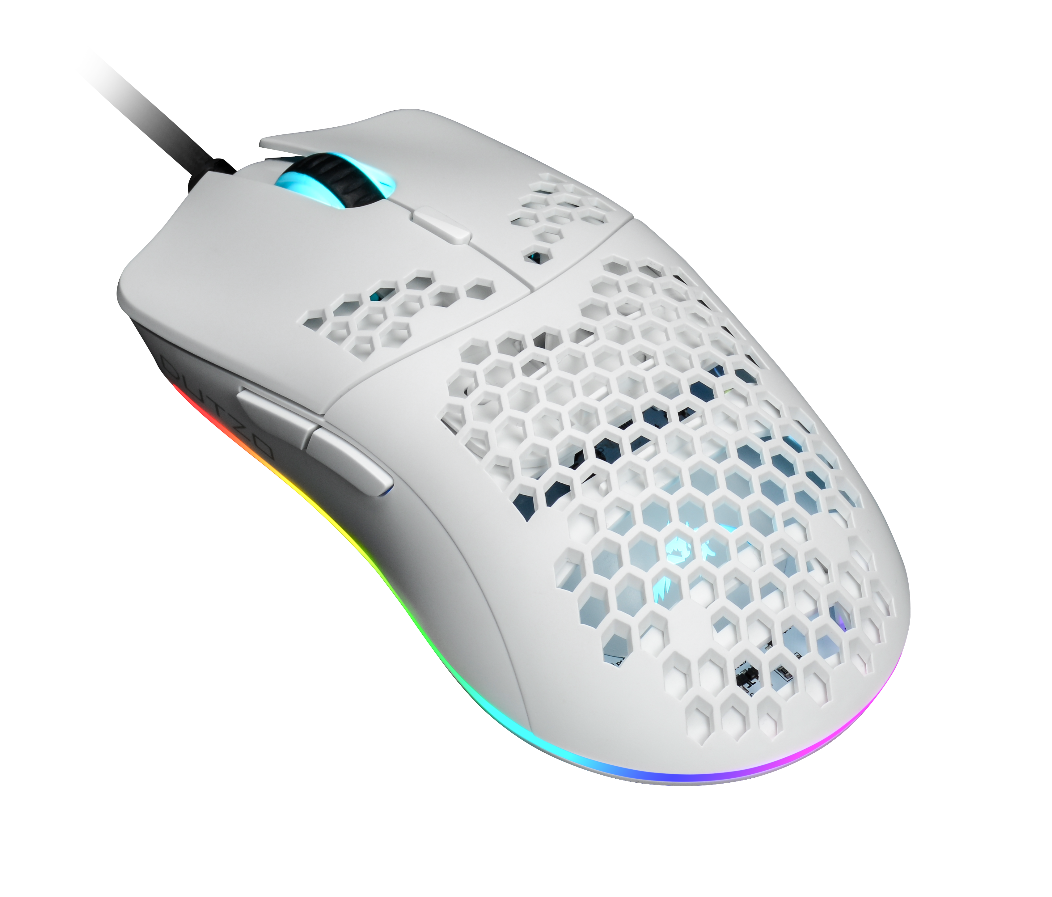 Dutzo Keiry? Rgb - Matt White - Gaming Maus (Weiß Mit Rgb Licht) Keiryo3389-rgb-mw