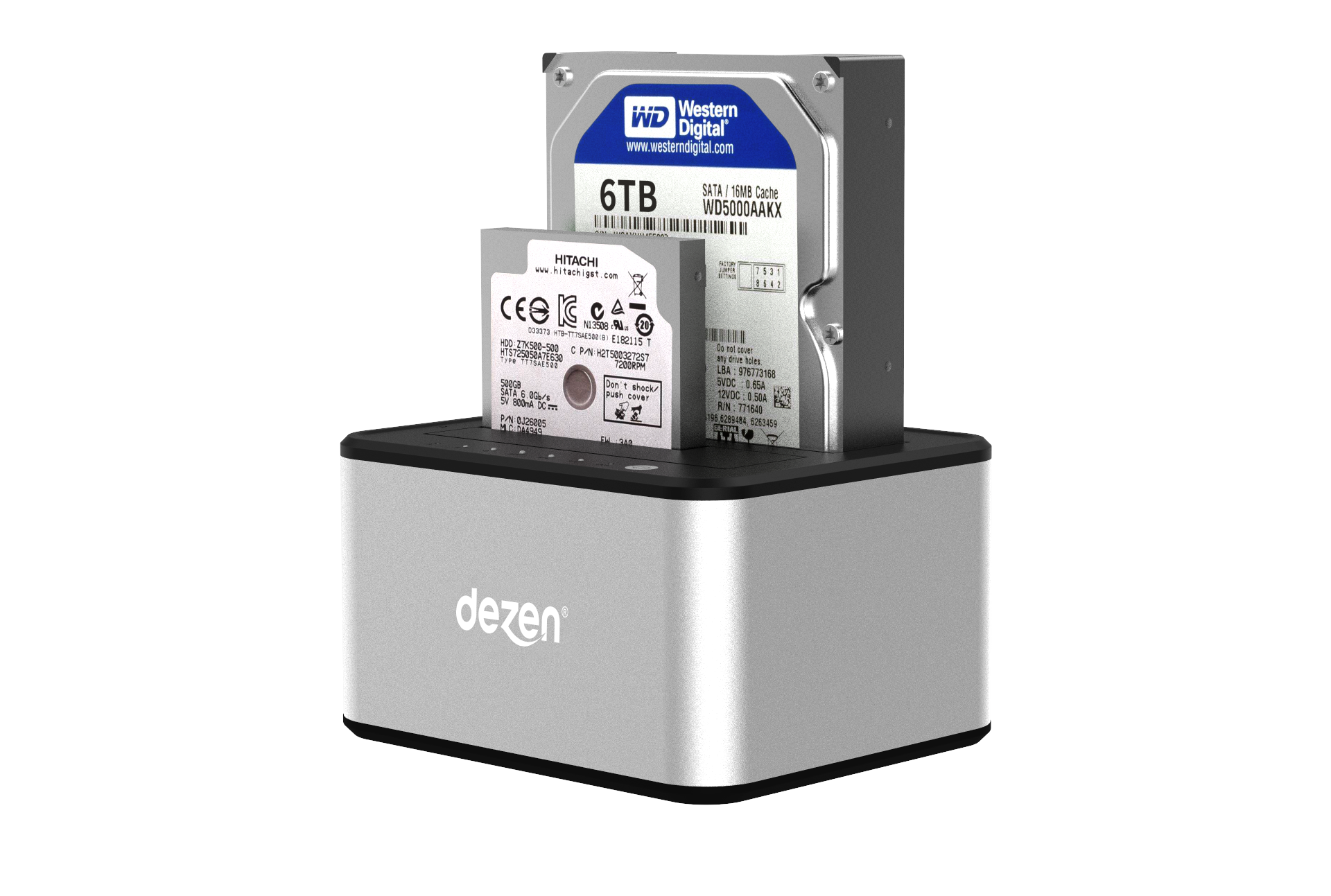 Dezen Dual Hdd Docking Station - 2.5" & 3.5" - Festplatten Zubehoer Dz-bs-hd07a