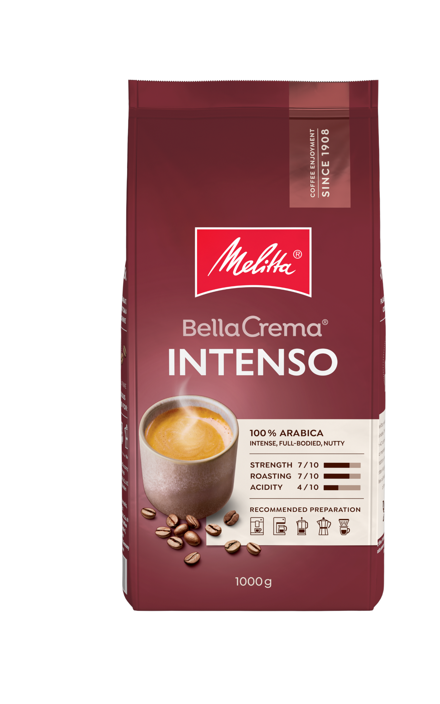 Melitta Bella Crema Intenso 1 kg - Kaffeezubereitung Schwarz 6771964