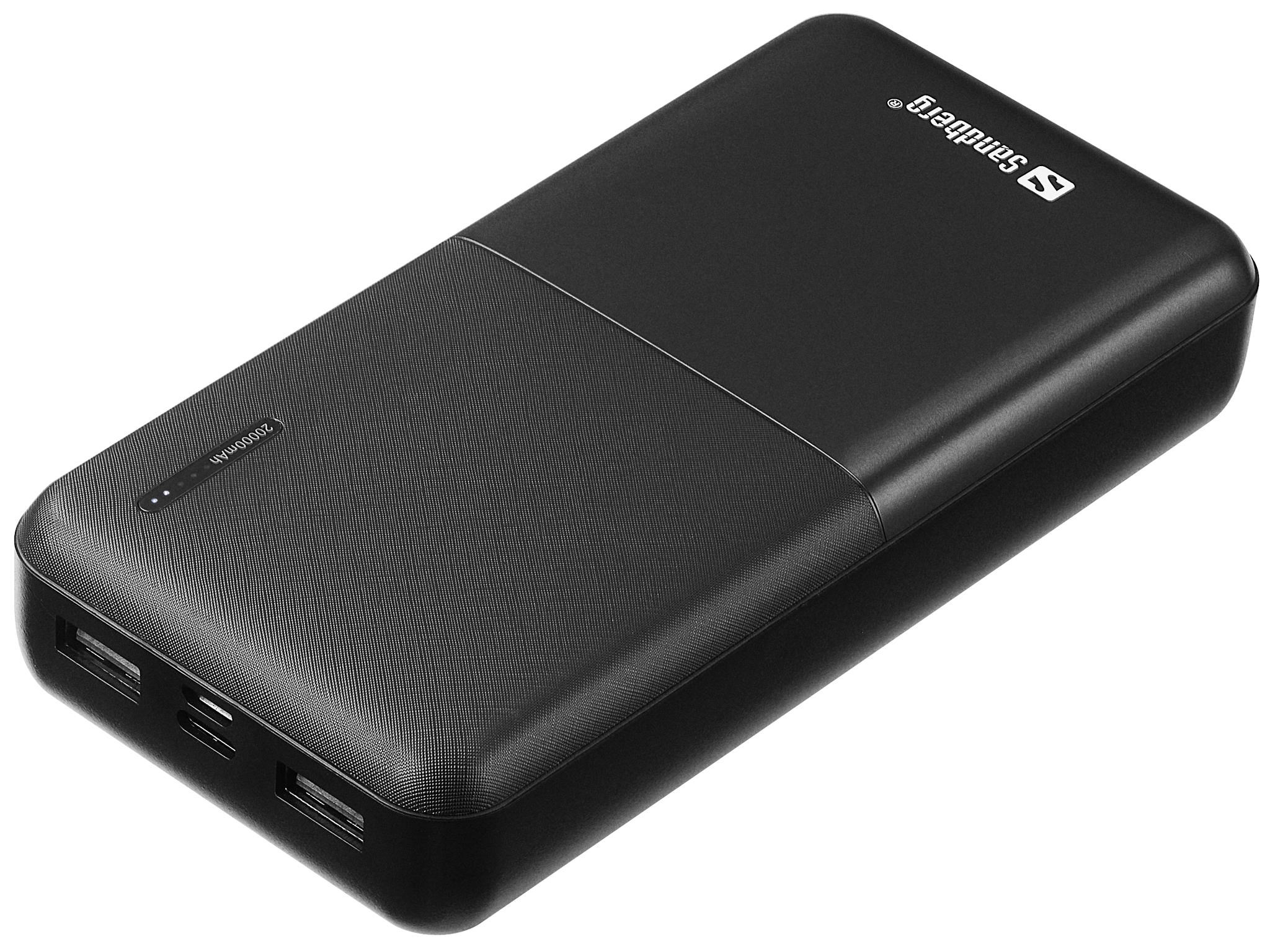 Sandberg Saver Powerbank 20000 Mah - 20000 Mah - Powerbank Akku Schwarz 320-42