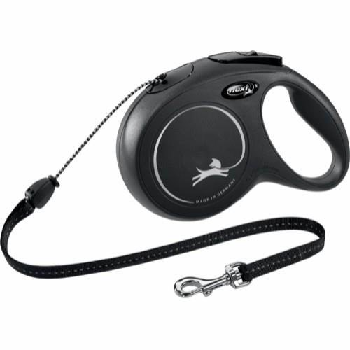 Flexi New Classic M Leash 8 m Black 20kg - Hunde