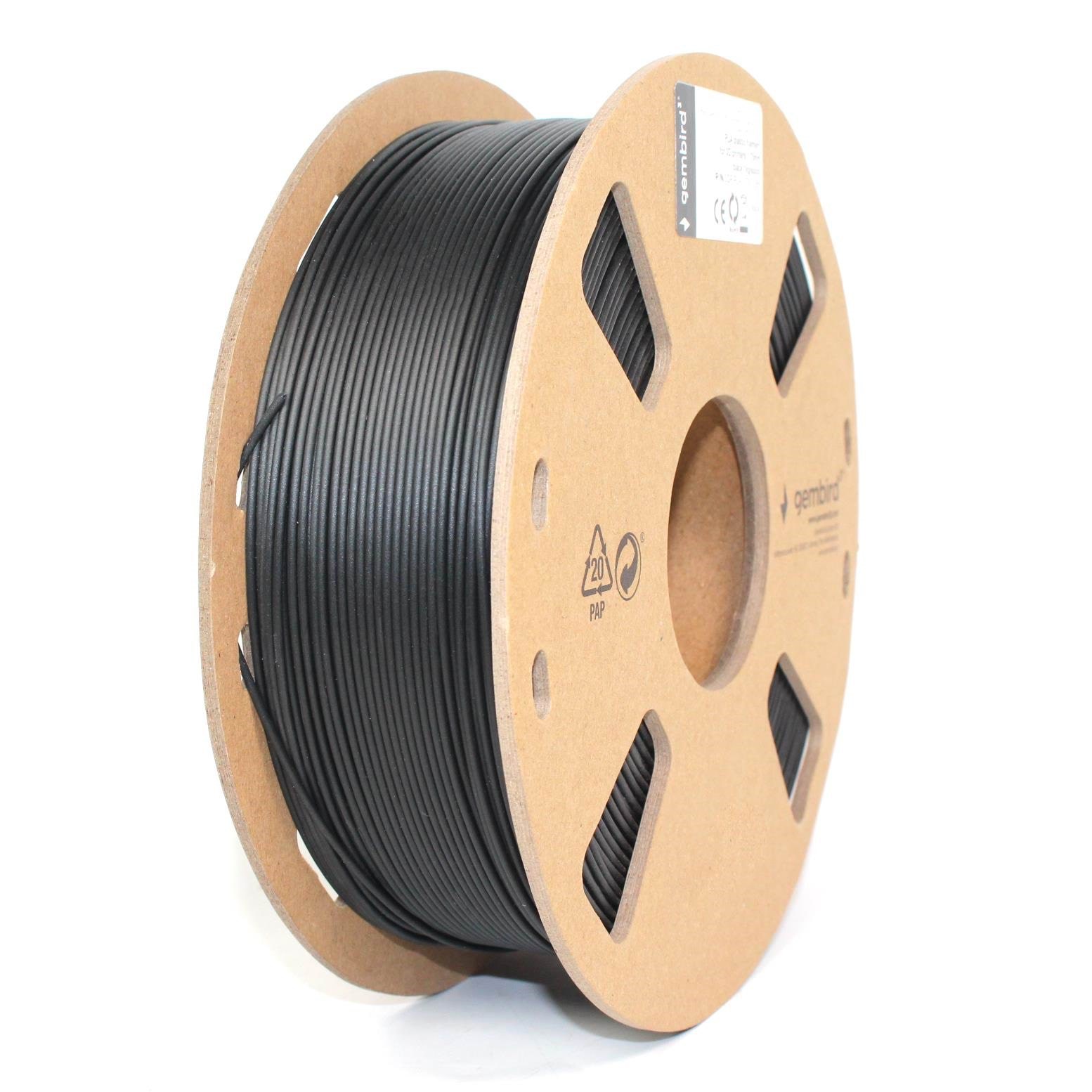 Gembird Pla Filament - Schwarz - 1.75mm ø - 1 kg - Filament 3D Drucker