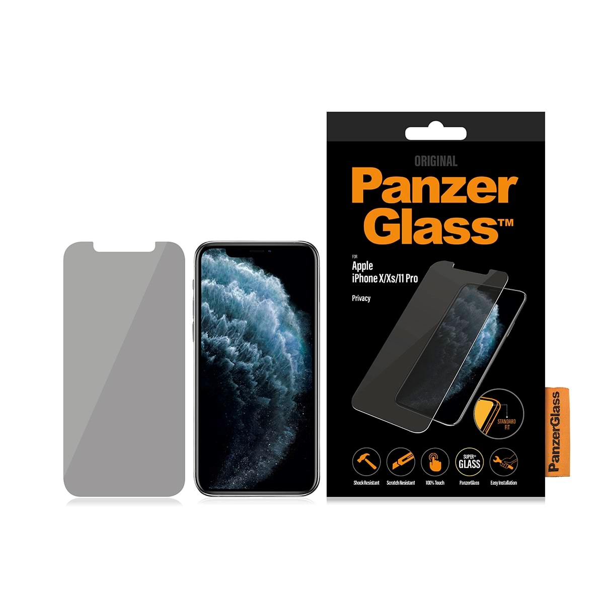 Panzerglass Privacy Screen Protector Apple Iphone 11 Pro | Xs | X | Standard Fit - Handys Schutzfolie Panzerp2661