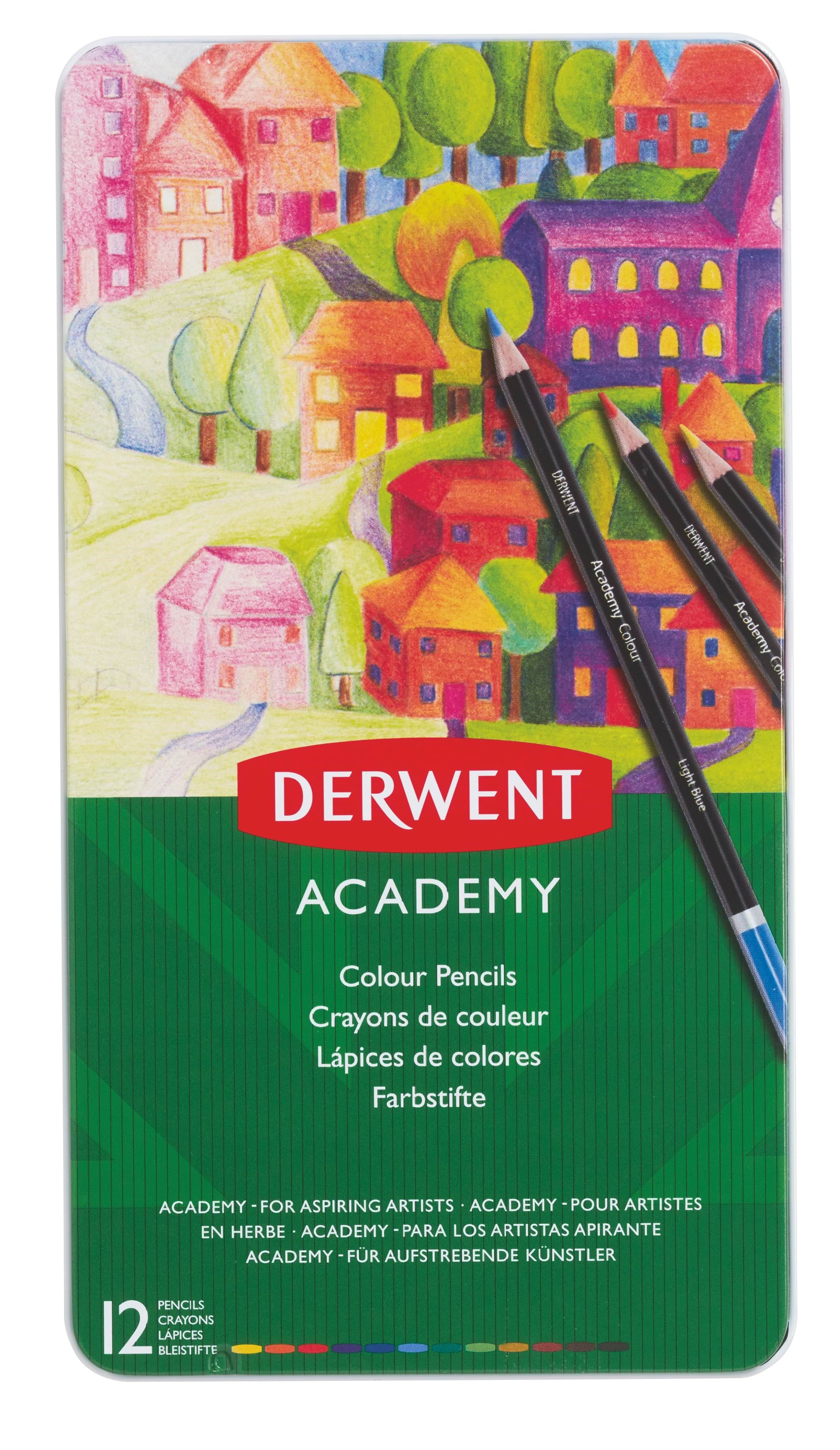 Derwent Colour Pencils (12 Tin) - Utensilien Zum Schreiben Und Zeichnen Farbstift 2301937