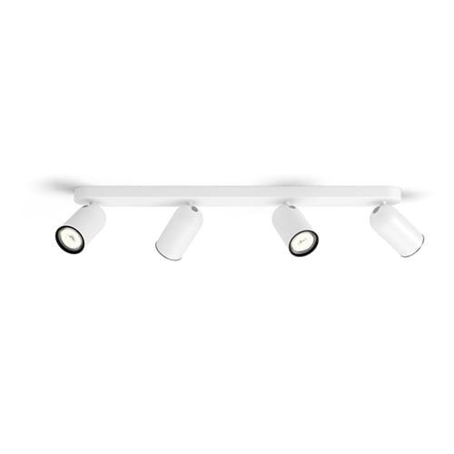 Philips Pongee Spotschiene 4xgu10, Weiß - Lampen 915005531401