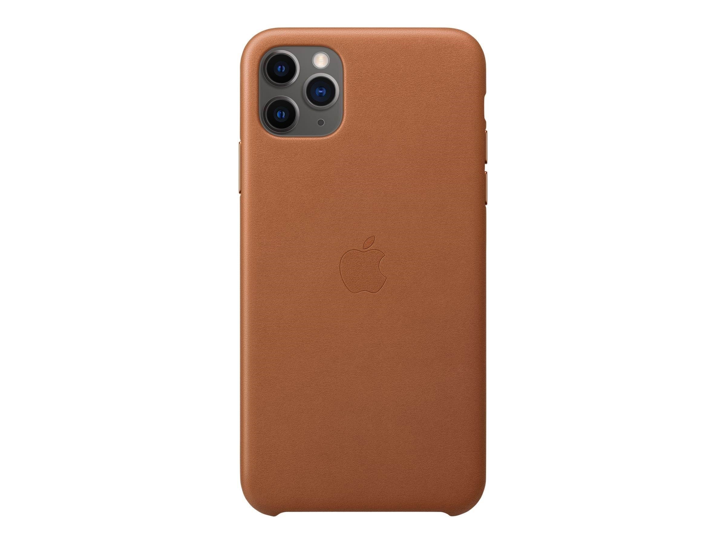 Apple Iphone 11 Pro Max Leather Case - Brown - Handys Cover Cases