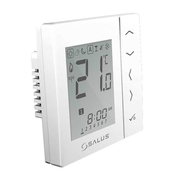 Salus Room Thermostat Wireless 230v White Vs10wrf - Fussbodenheizung