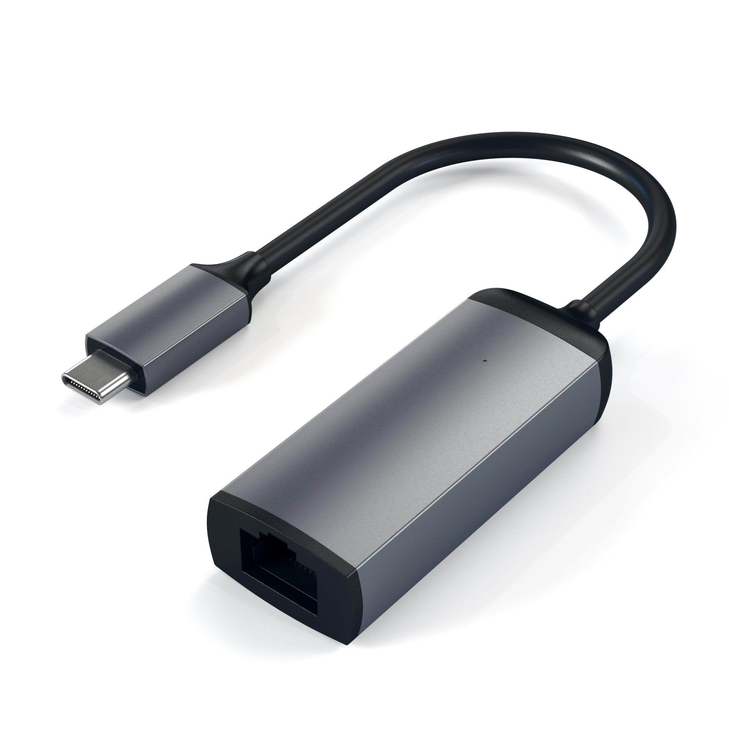 Satechi Usb Type C Gigabit Ethernet Adapter Space Grey - Netzwerkadapter Netzkarte Druckserver Usw