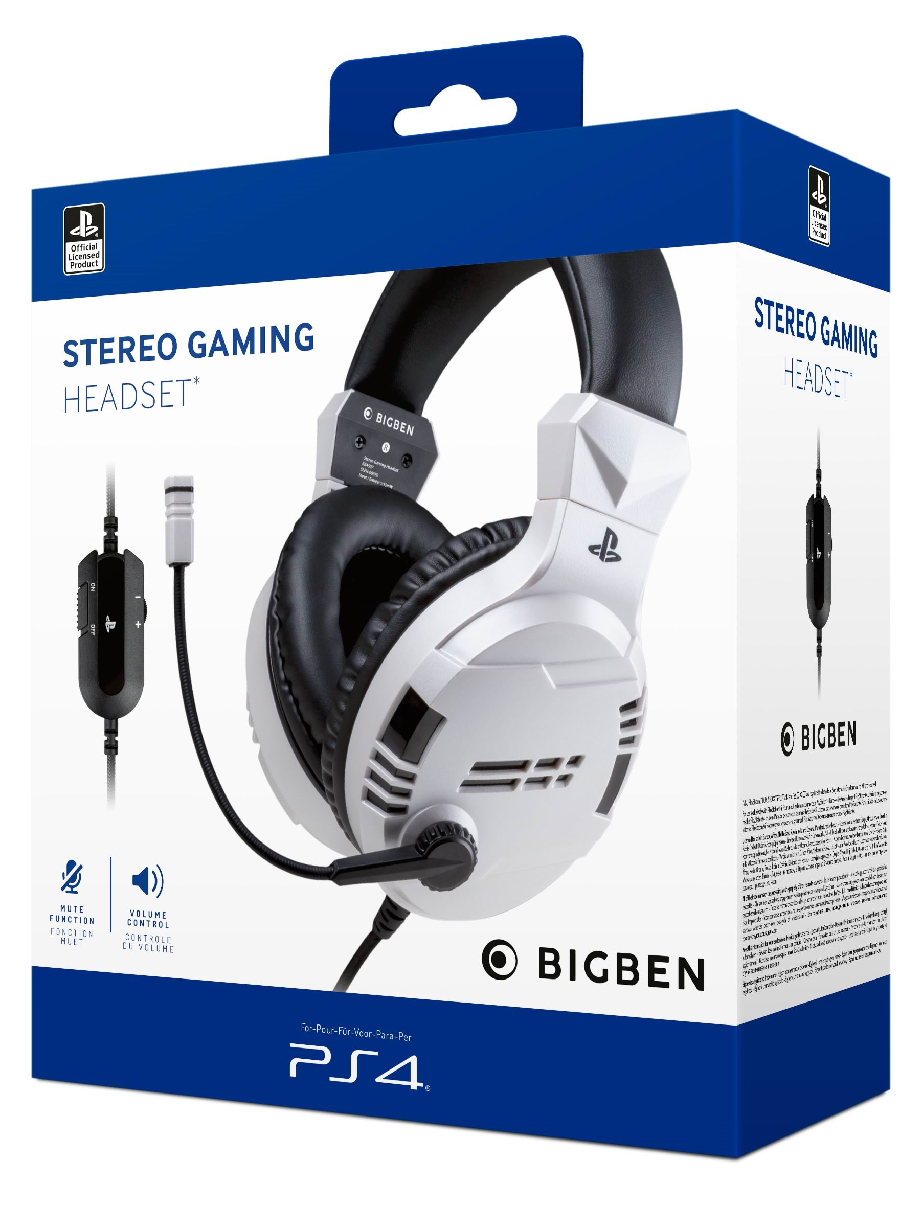 Kopfhörer - Bigben Interactive Ps4/ps5 Gaming Headset V3 - White - Kopfhoerer/headsets Ps4ofheadsetv3wh