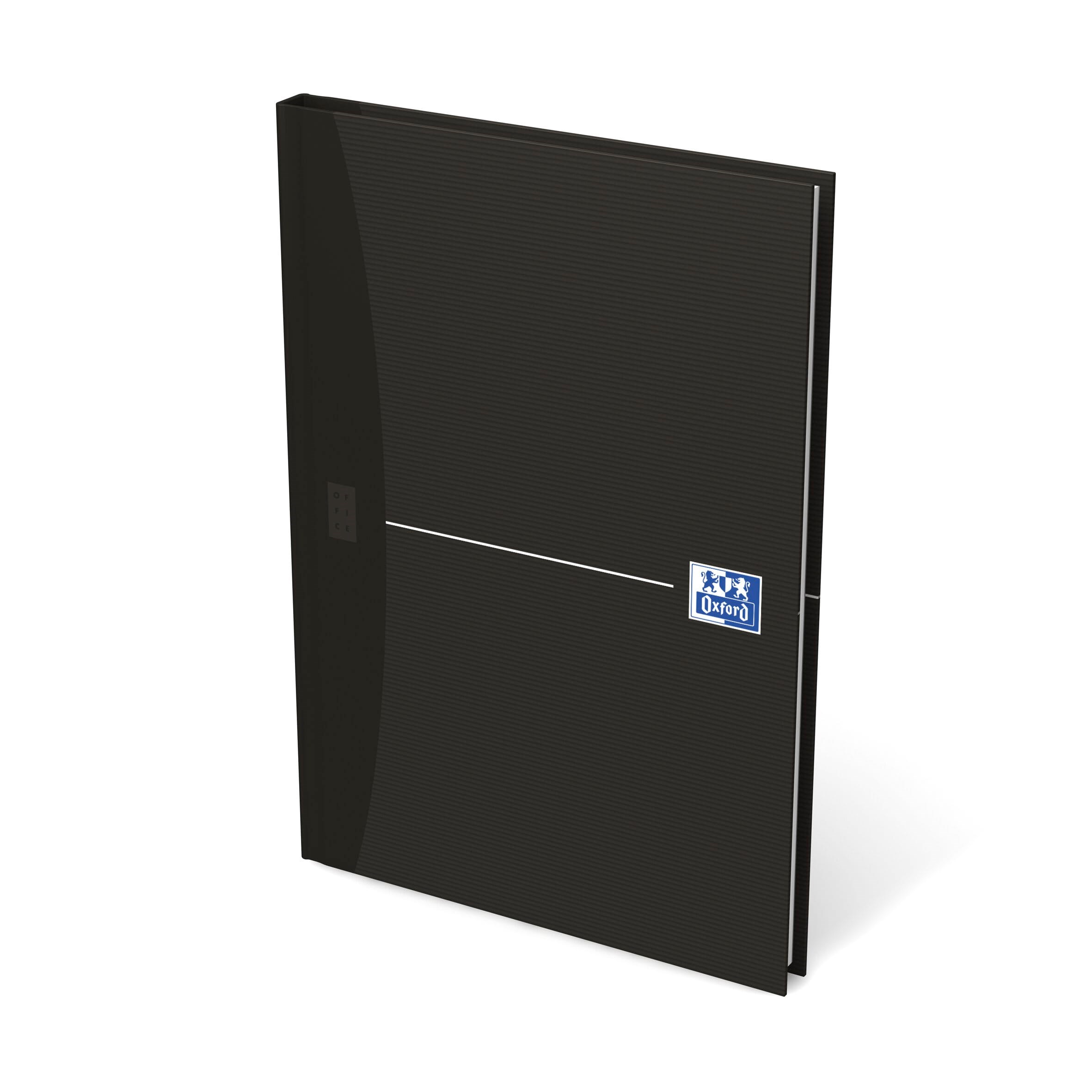 Oxford Office Essentials A5 Hardback Casebound Notebook Ruled 192 Pages Black - Bloecke Formulare Und Notizbuecher