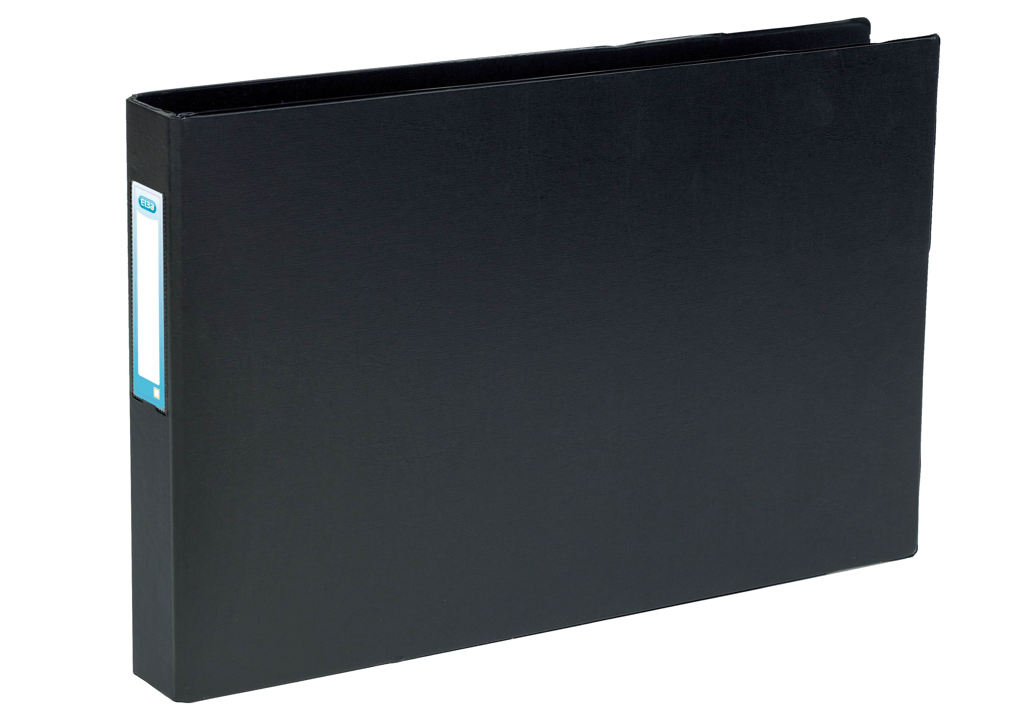 Elba Ring Binder Black A3 4R Landscape 40 Mm - Briefordner Und Ringmappen