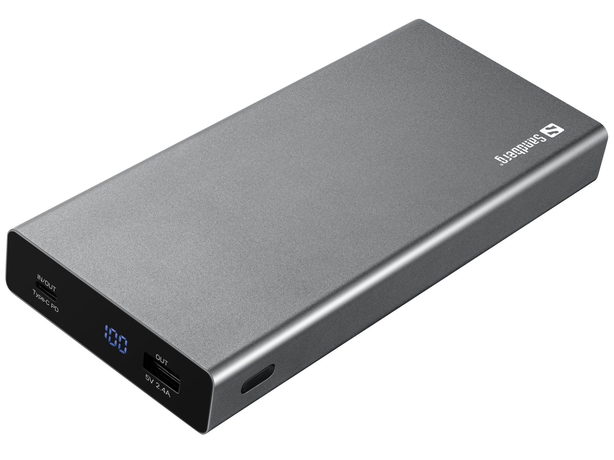 Sandberg Powerbank Usb-c PD 100w 20000 - 20000 Mah - Powerbank Akku Schwarz 420-52