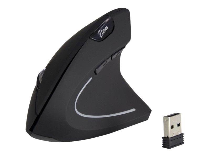 Inter-tech Eterno Km-206r - Vertical Mouse (Schwarz) - Maus