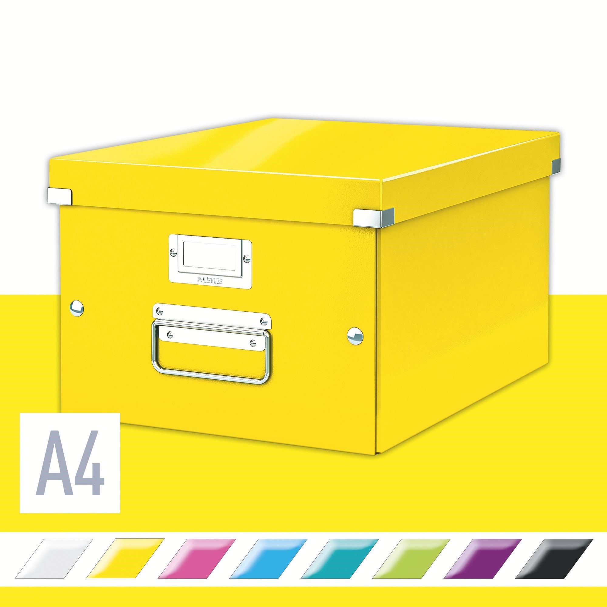 Leitz Click & Store Wow Aufbewahrungs- Und Transportbox Mittel (Für A4) Gelb - Archivierung Und Aufbewahrung