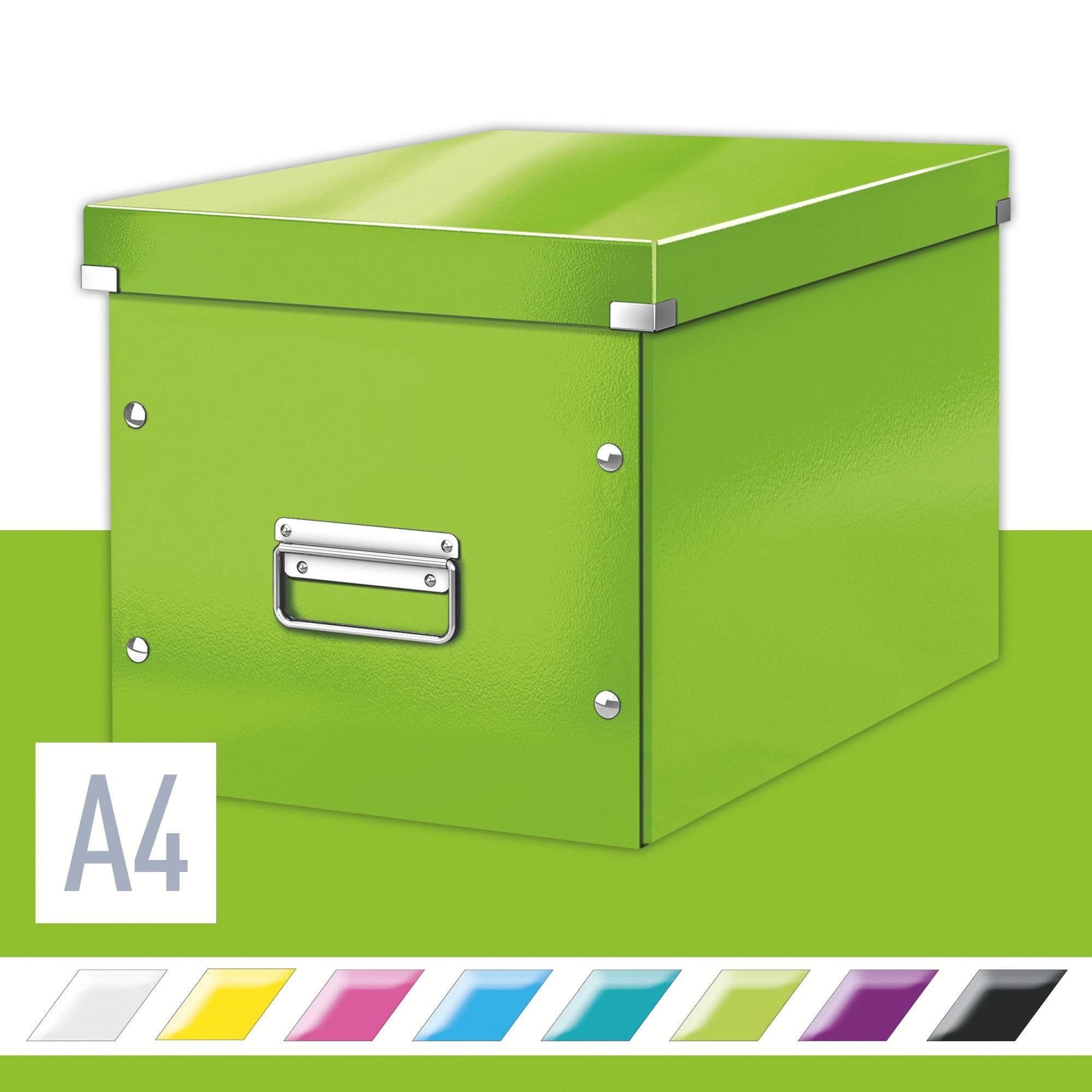 Leitz Click & Store Wow Aufbewahrungs- Und Transportbox Cube Groß Grün - Archivierung Und Aufbewahrung 61080054
