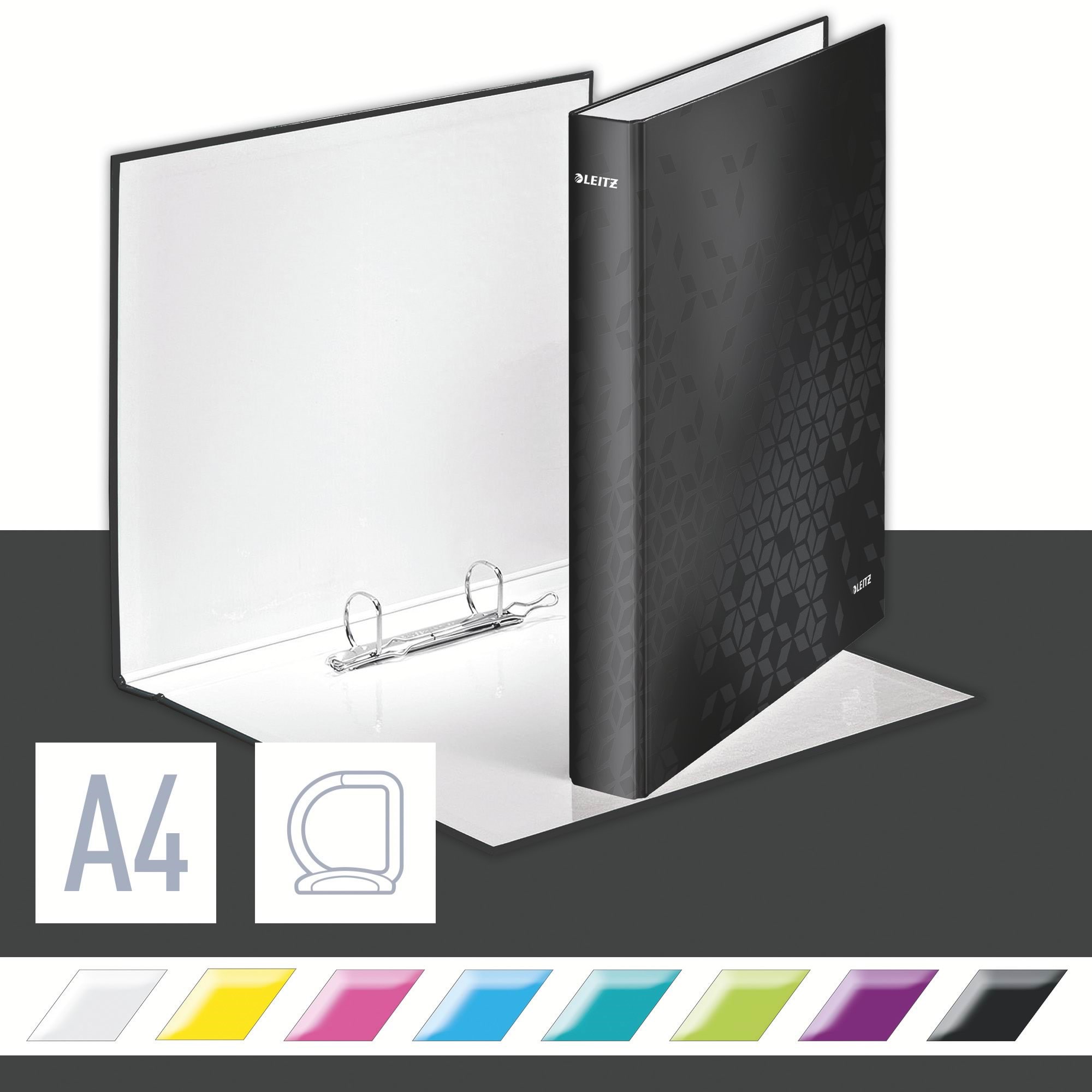 Leitz Wow Ringbuch Schwarz - Briefordner Und Ringmappen 42410095