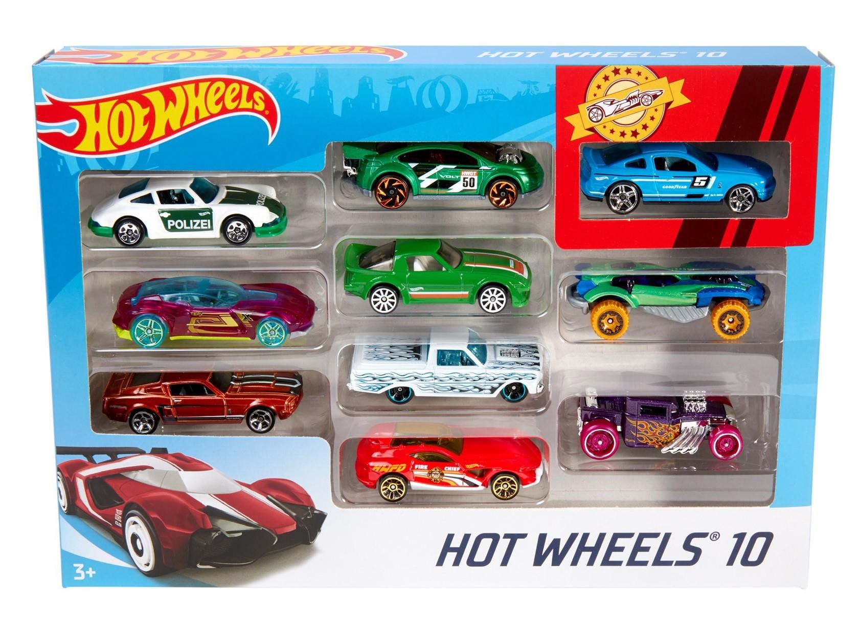 Hot Wheels Cars 10-pack - Random Designs - Spielzeugauto