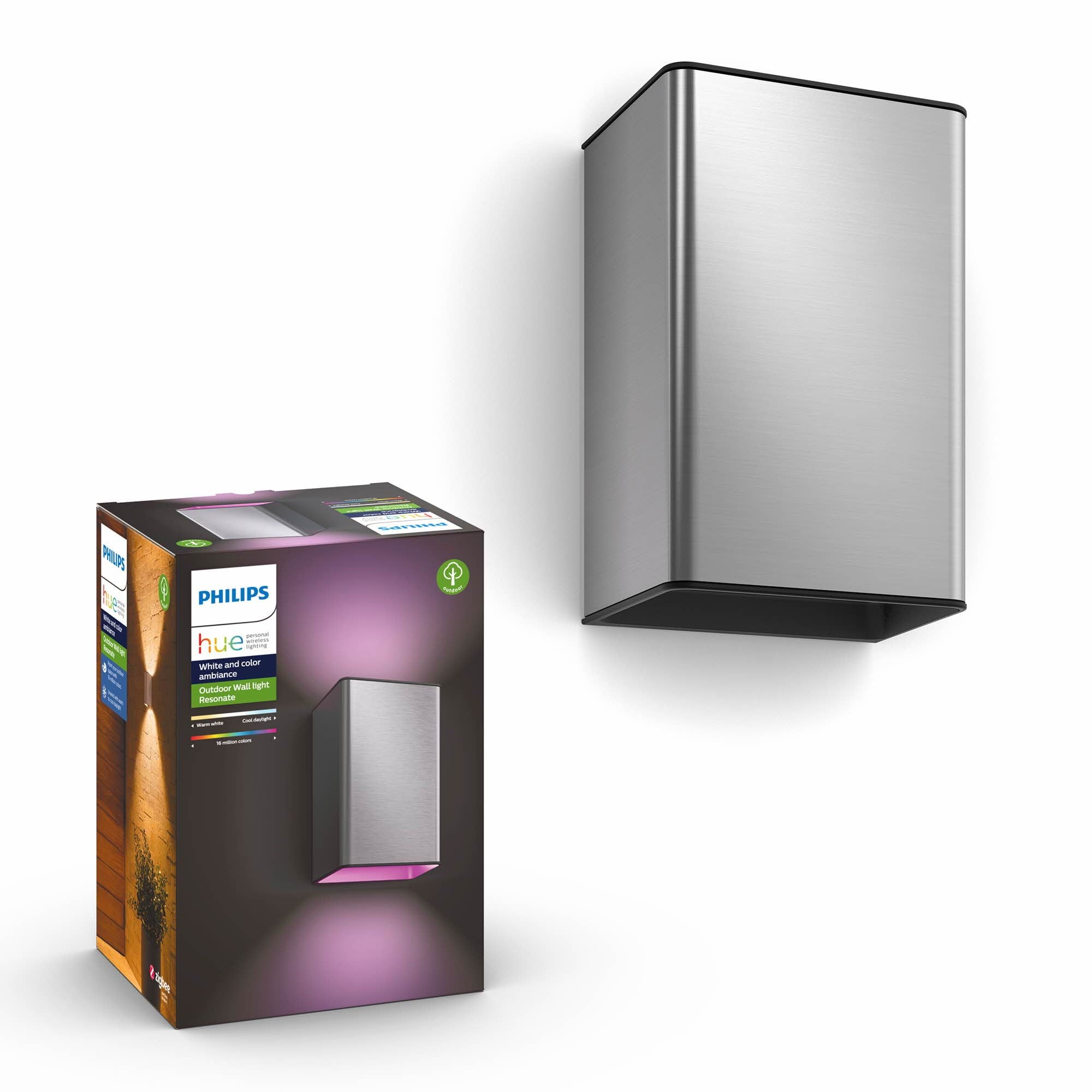 Philips Hue Outdoor Resonate Wandleuchte - Inox - Smart Home 915005843001
