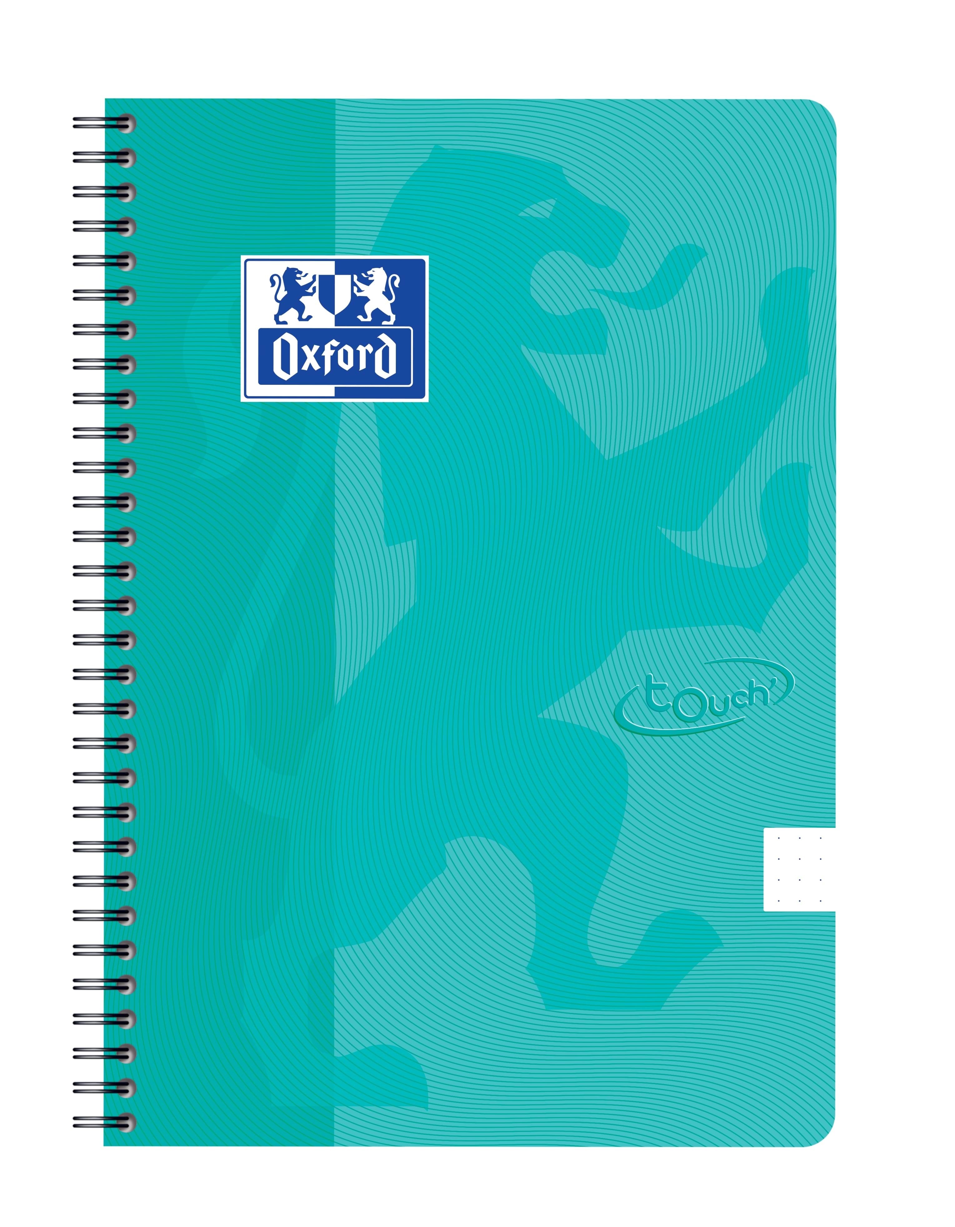 Oxford Touch Notebook B5 Dot Squared 5 mm Soft Touch Cover Twin-wire 180 Pages - Bloecke Formulare Und Notizbuecher