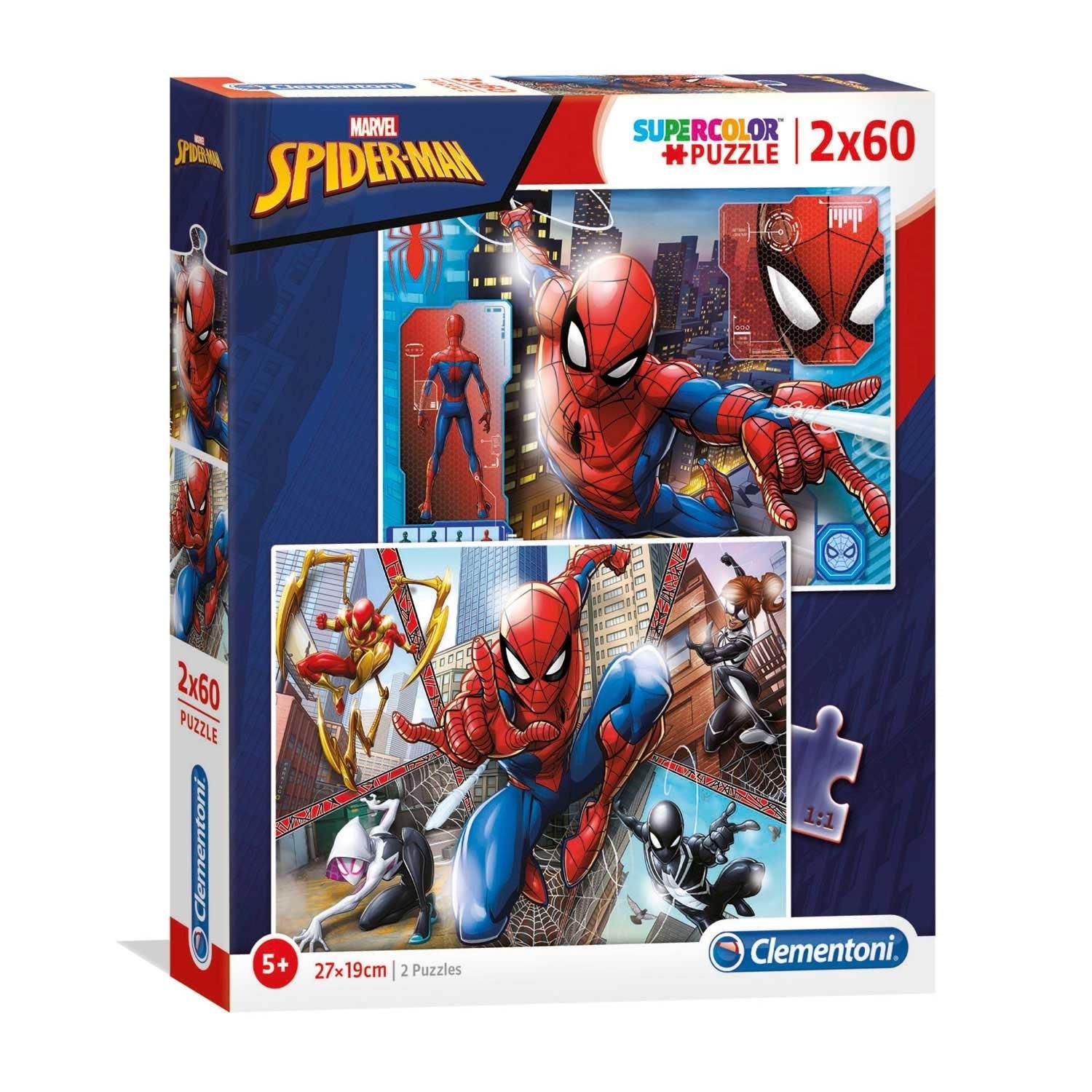 Clementoni Puzzle Spiderman 2x60st. 2D Puzzles 21608